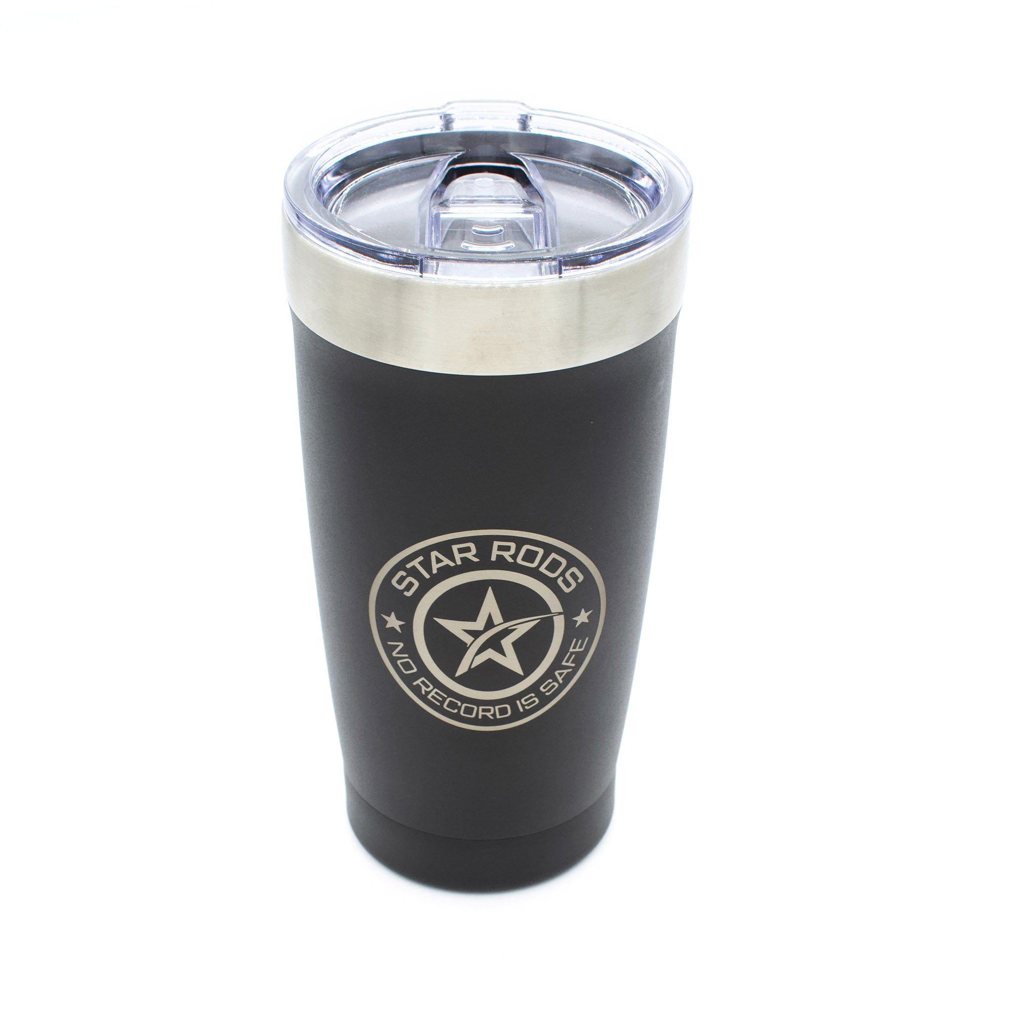 Star Rods stainless steel tumbler with slide lid