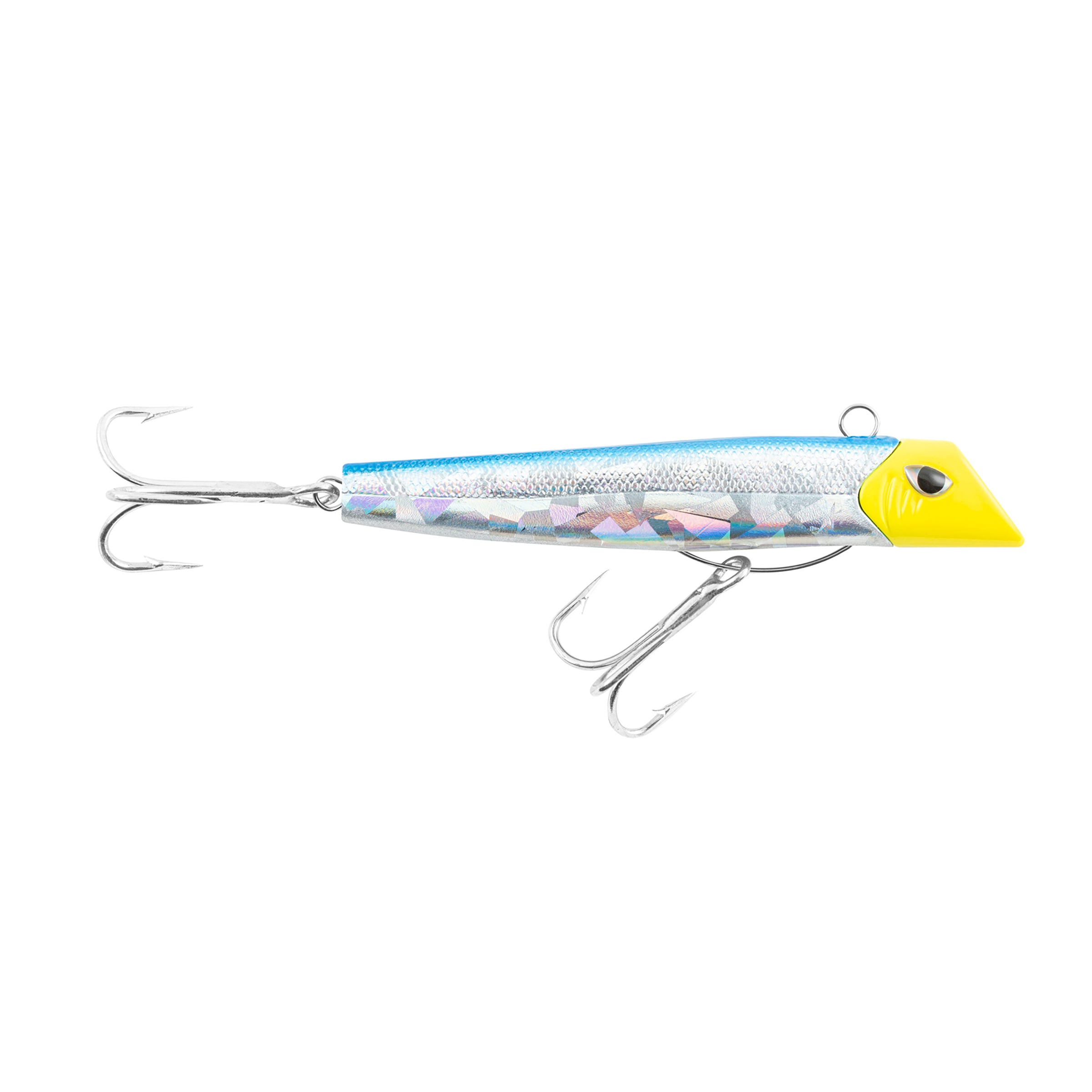 Got-cha Pro lure blue foil blu back chartreuse head