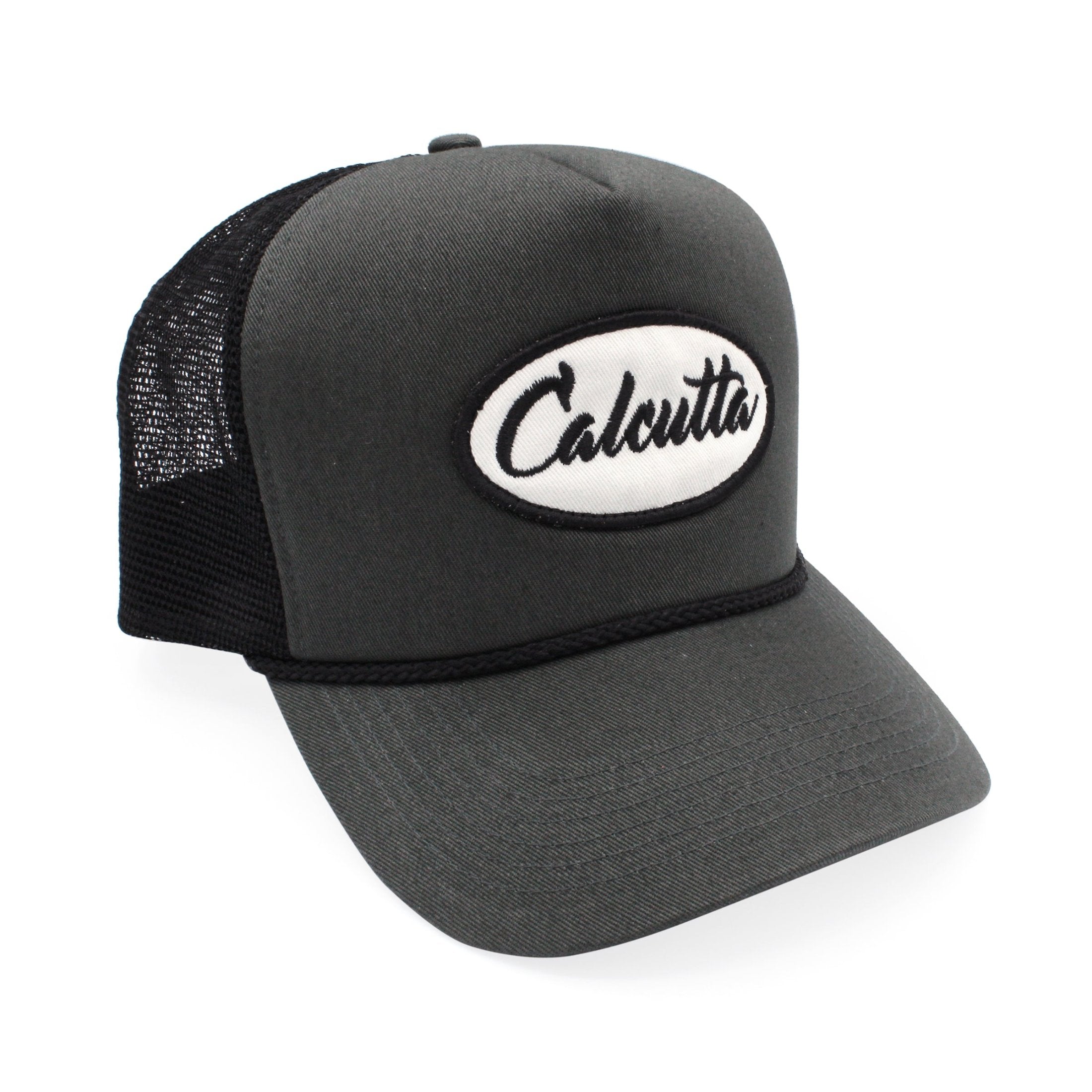 Classic Trucker Fishing Hat with Calcutta Patch gray