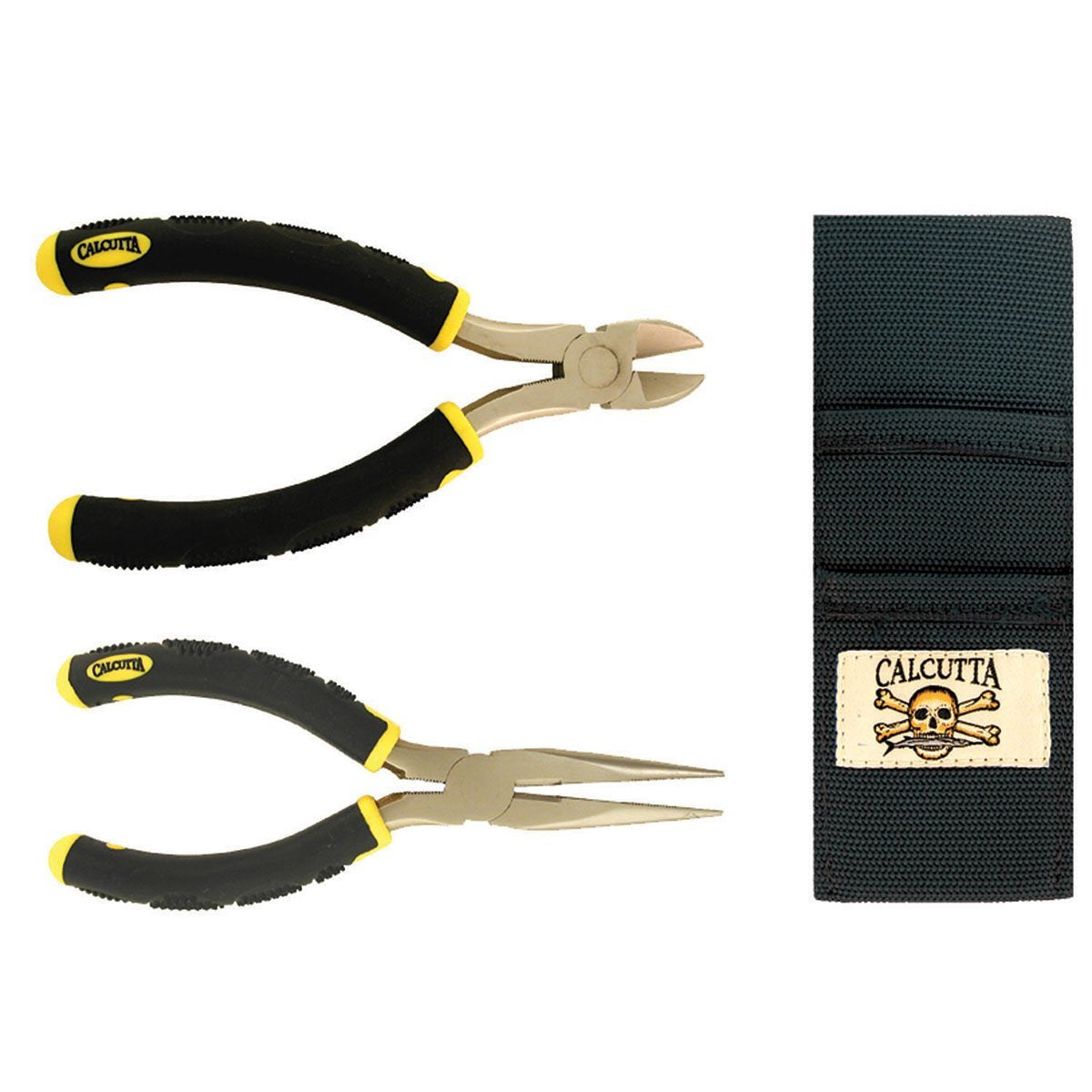 Calcutta long nose pliers and cutting pliers with sheath