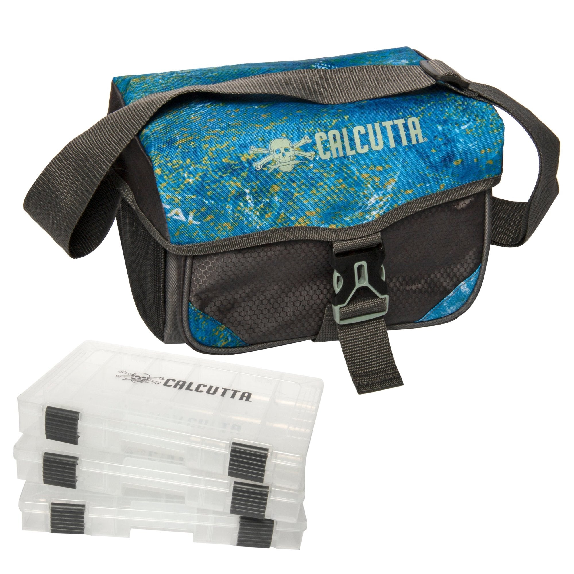 Calcutta tackle bag with boxes