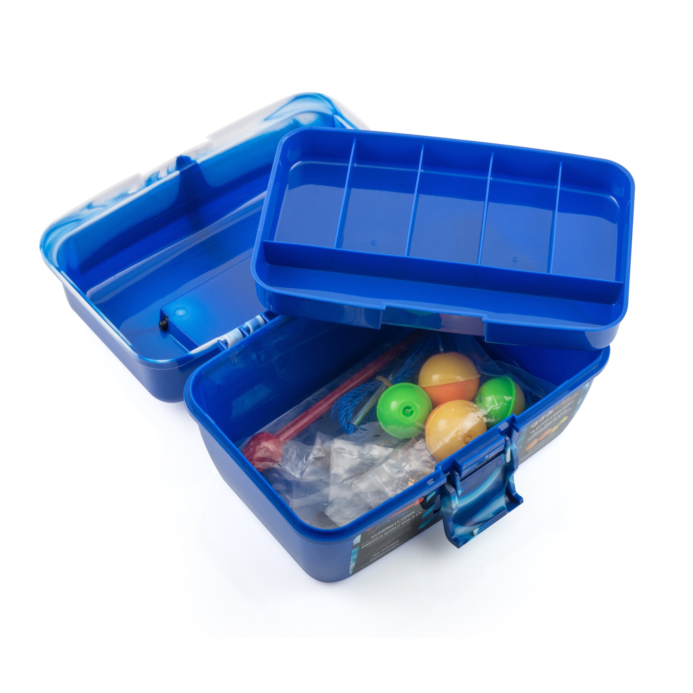 Worm Gear 88 piece tackle box in blue