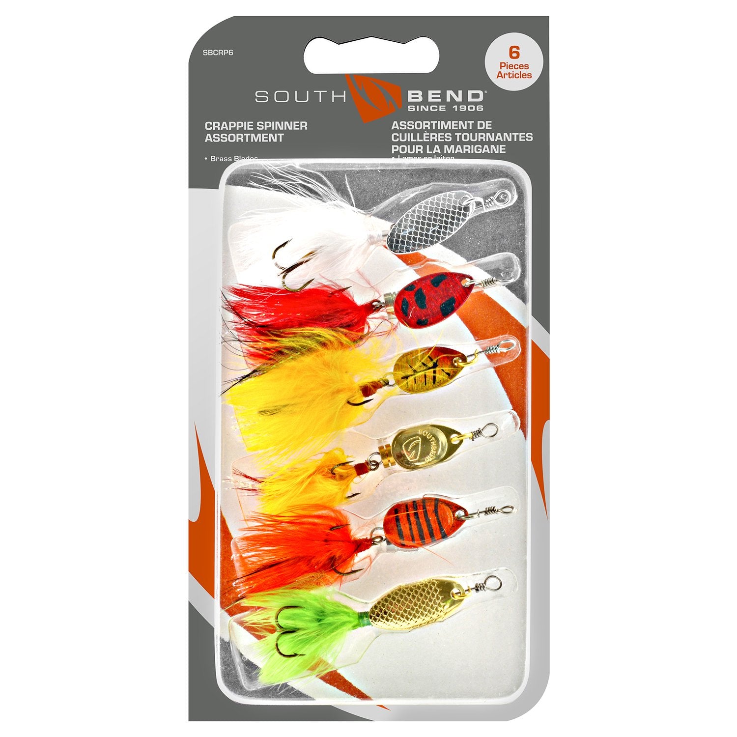South Bend Crappie Spinner Assortment, 6-Pack