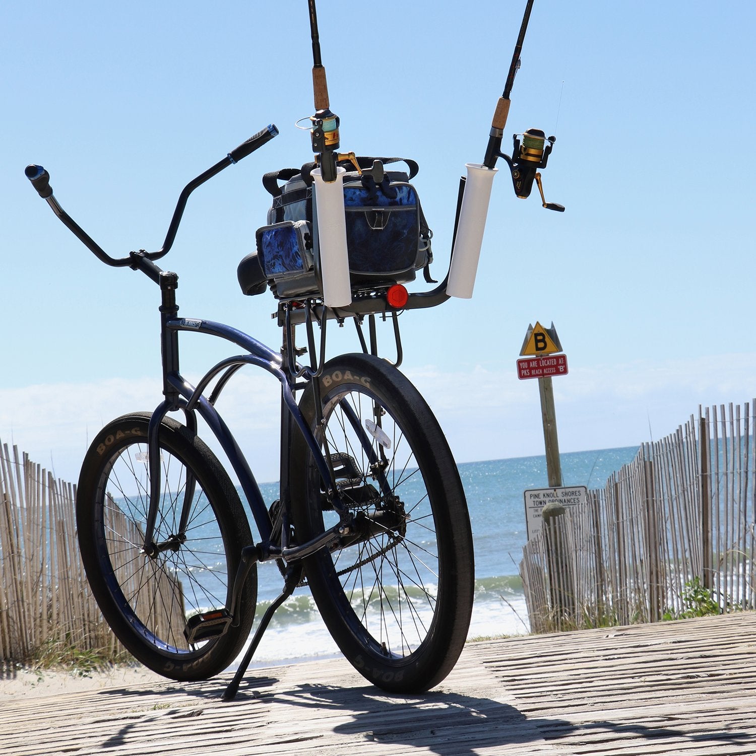 Sea Striker fishing rod bike mount fishing rod holder on bike