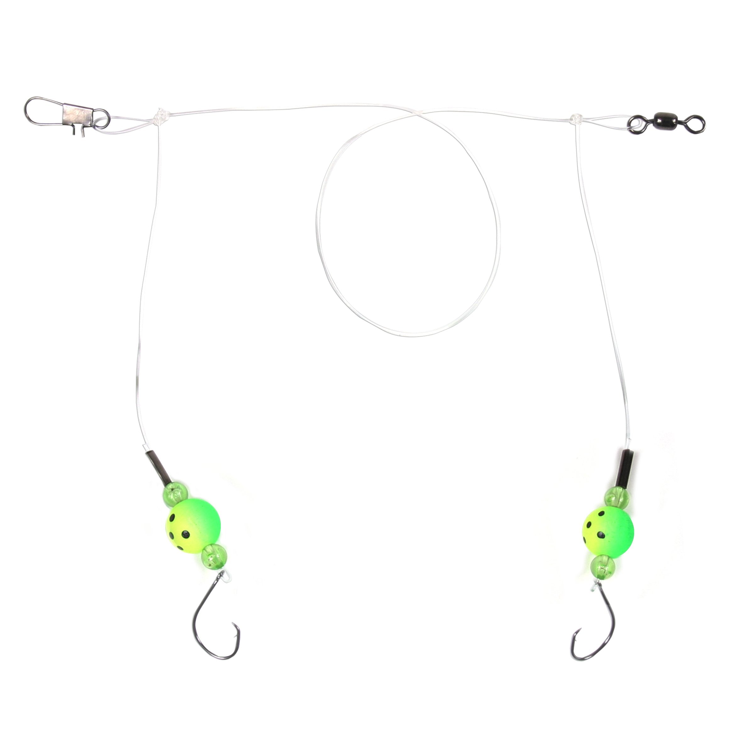 Double Drop Spot & Kingfish Rig with Fluorocarbon & Circle Hooks