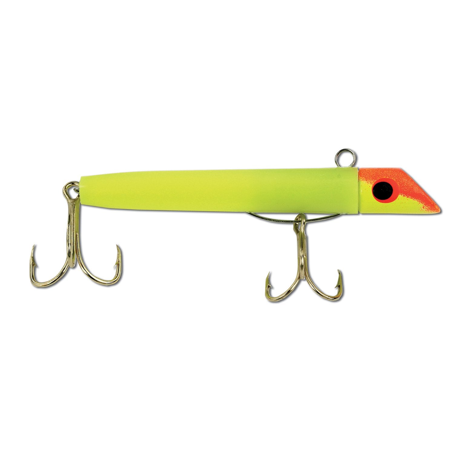 Got-Cha plug 100 series orange and chartreuse head chartreuse body