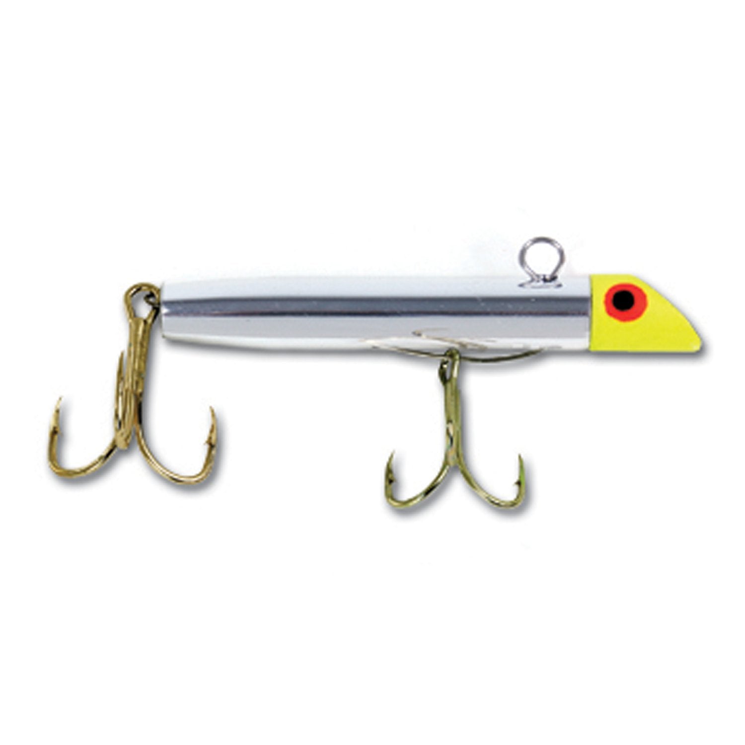 Got-Cha plug 300 series yellow head chrome body gold hooks rattle