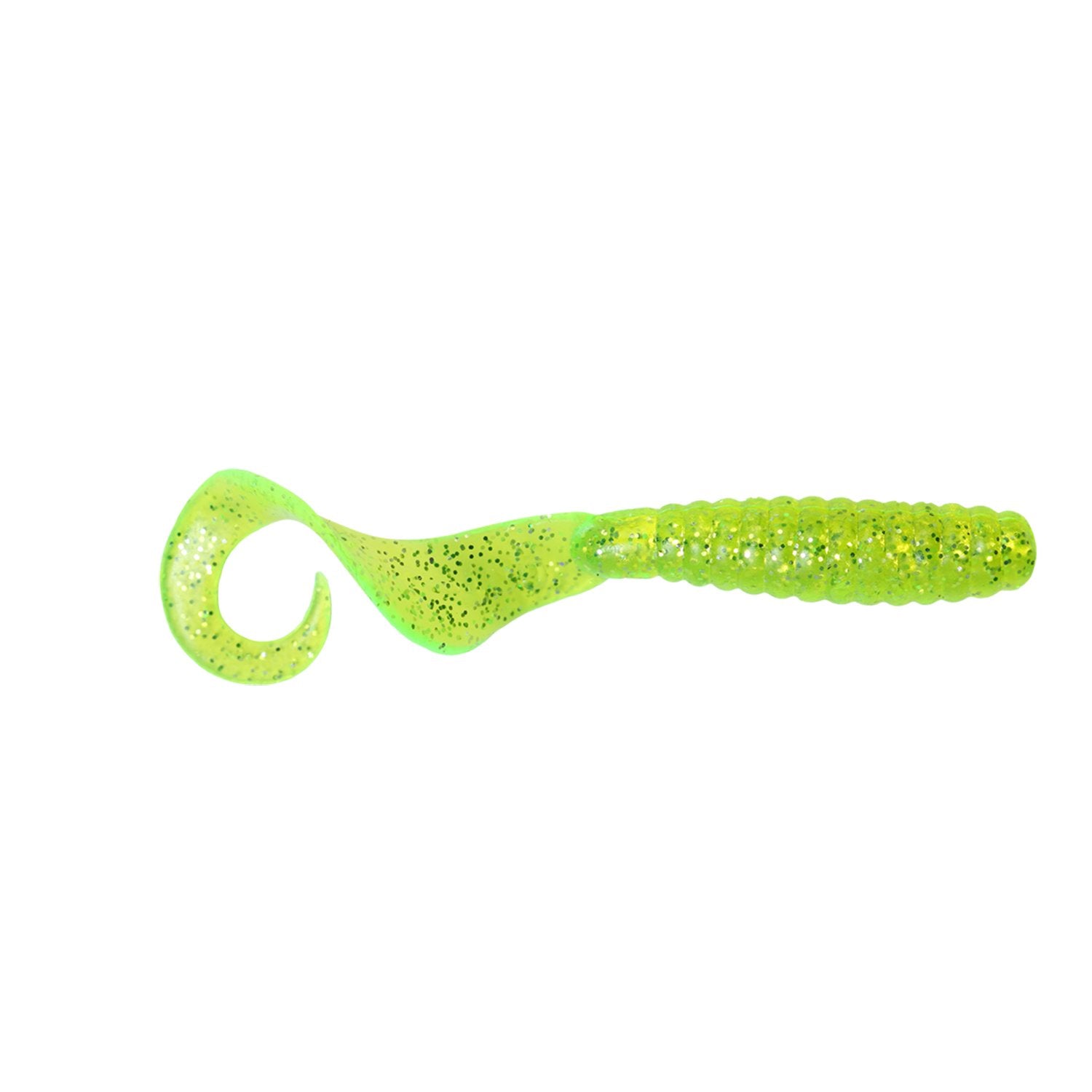 Got-cha 2 inch curtail chartreuse silver flake
