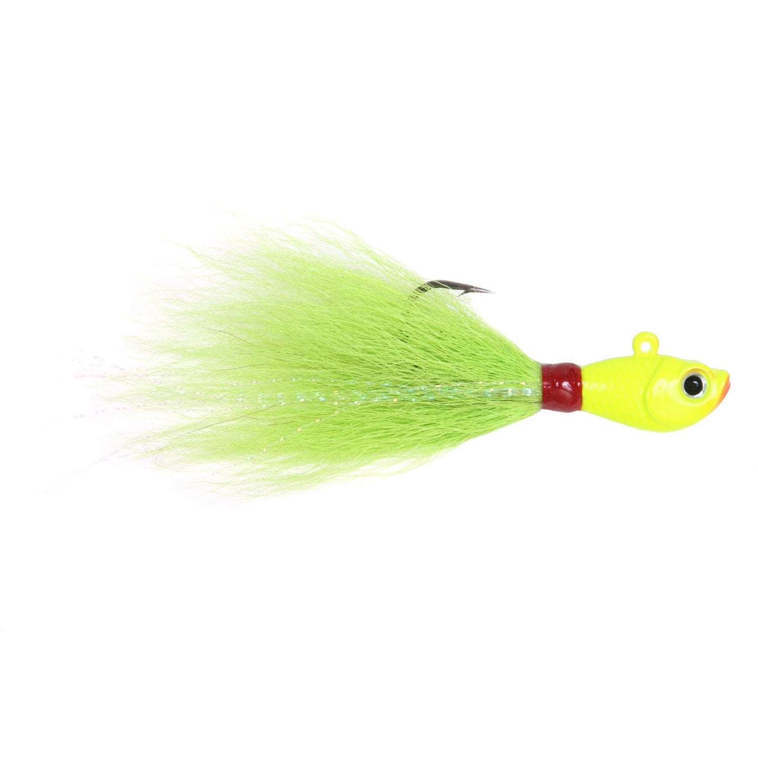 Sea Striker Ssbtj2-c Bucktail Jig 2 oz, Holographic Eyes, Blk Nickel