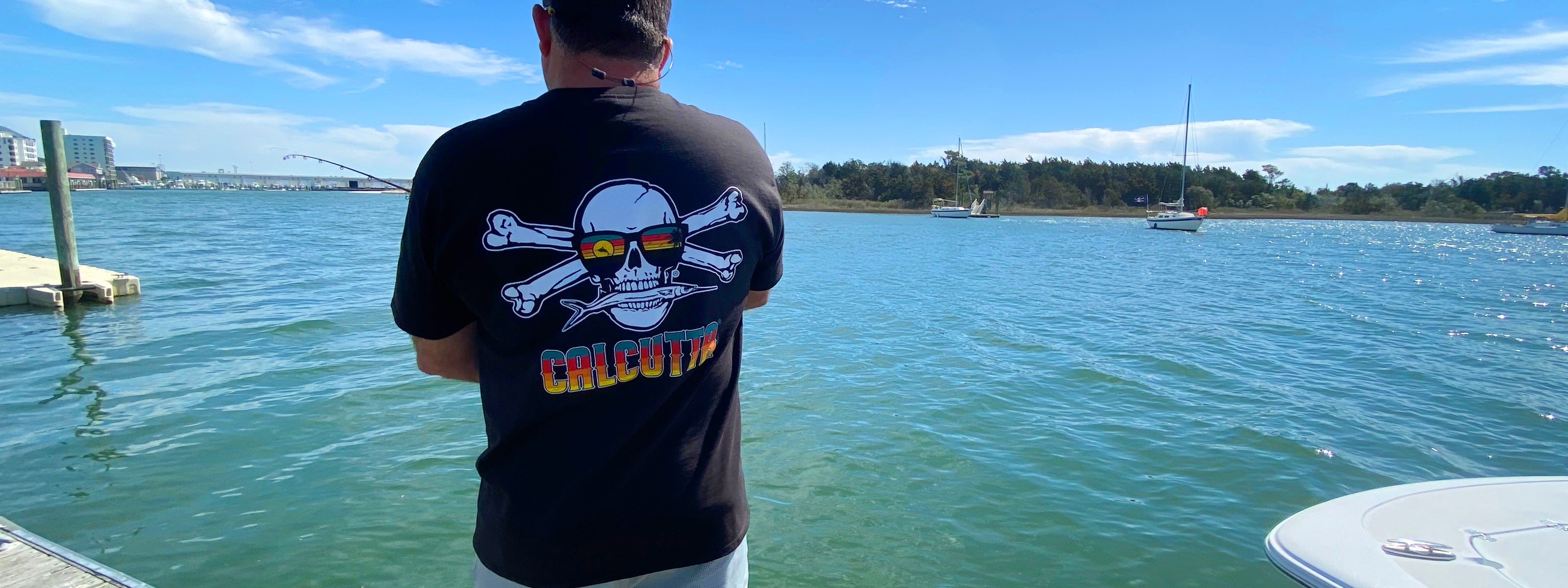  Trendy Ocean & Coast Fishing Patriotic Flag T-Shirt