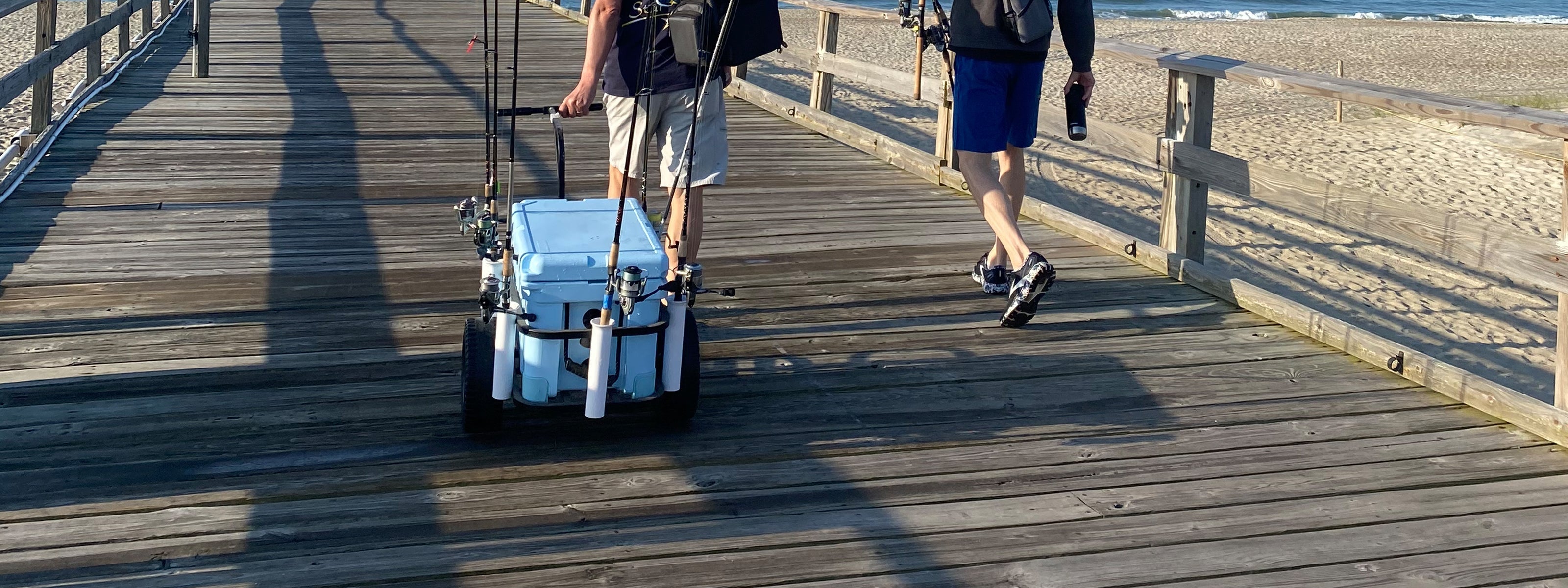 Sea Striker pier and surf cart