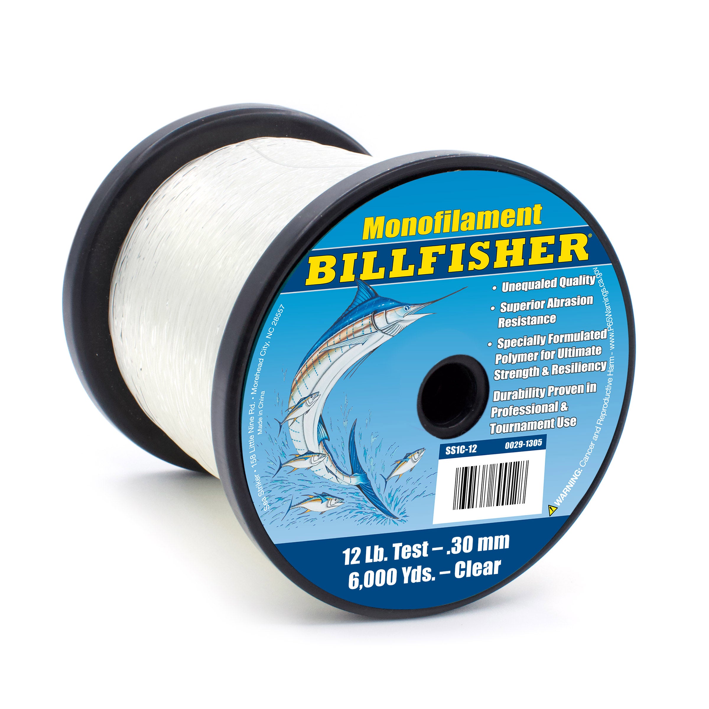 Billfisher monofilament spool 12lb. test