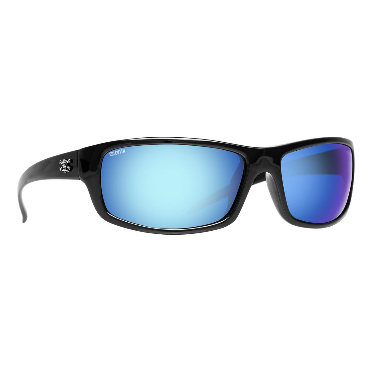 Calcutta Meads sunglasses black frame blue lens