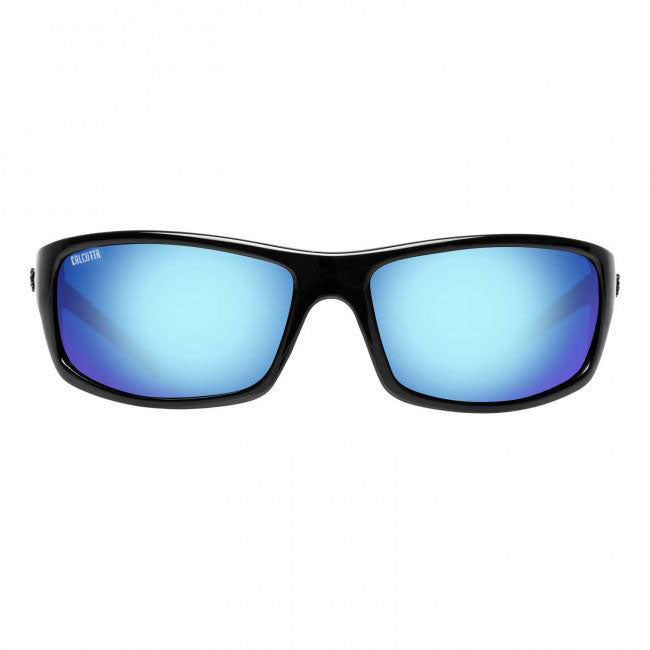 Calcutta Meads sunglasses black frame blue lens front