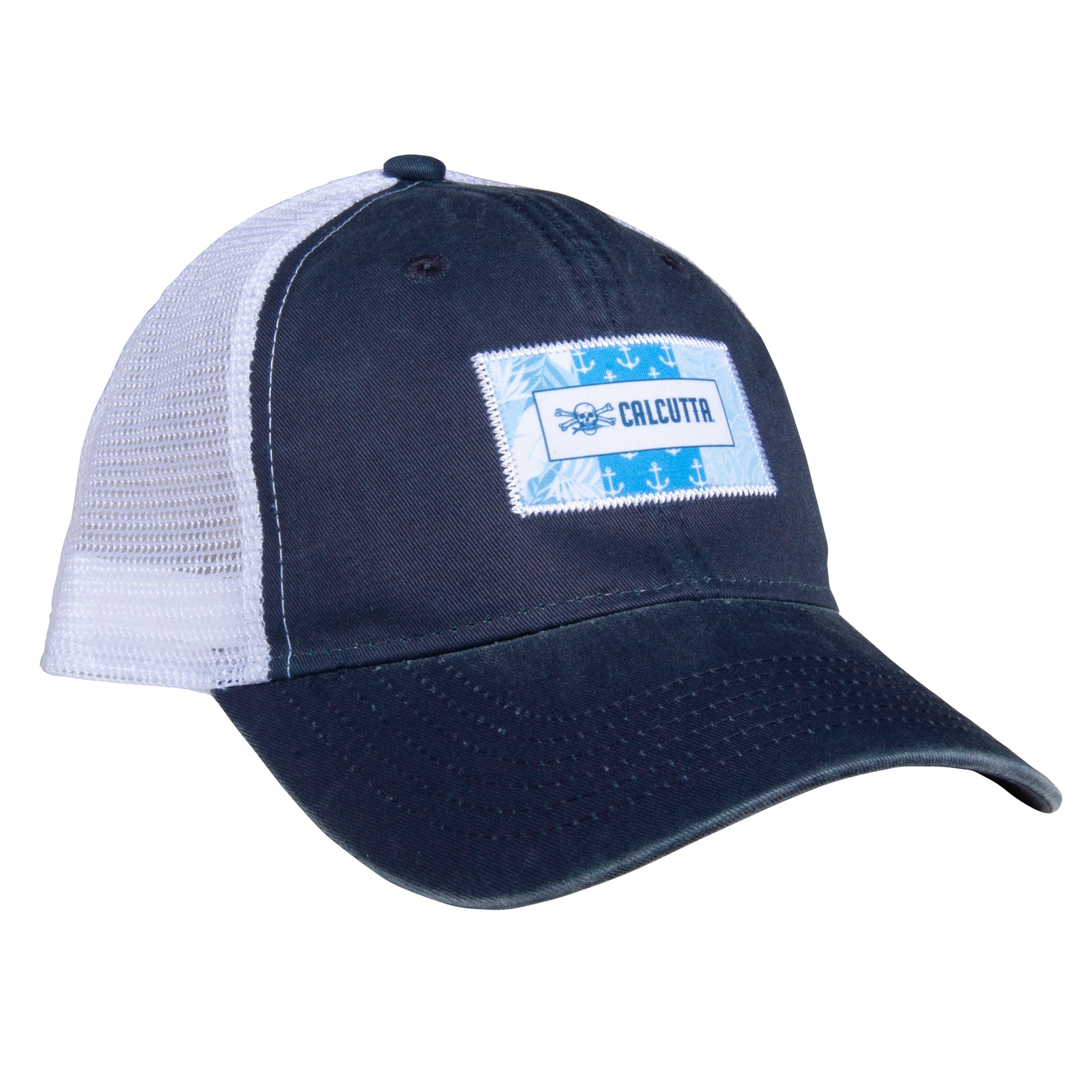 Ladies Hat with Blue Patch