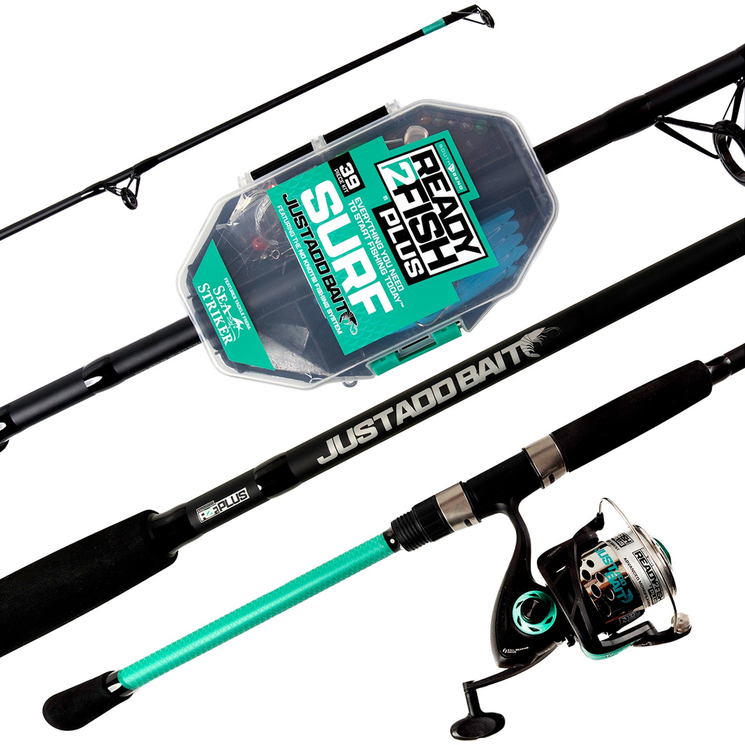 Just Add Bait Surf Spinning Combo with Kit