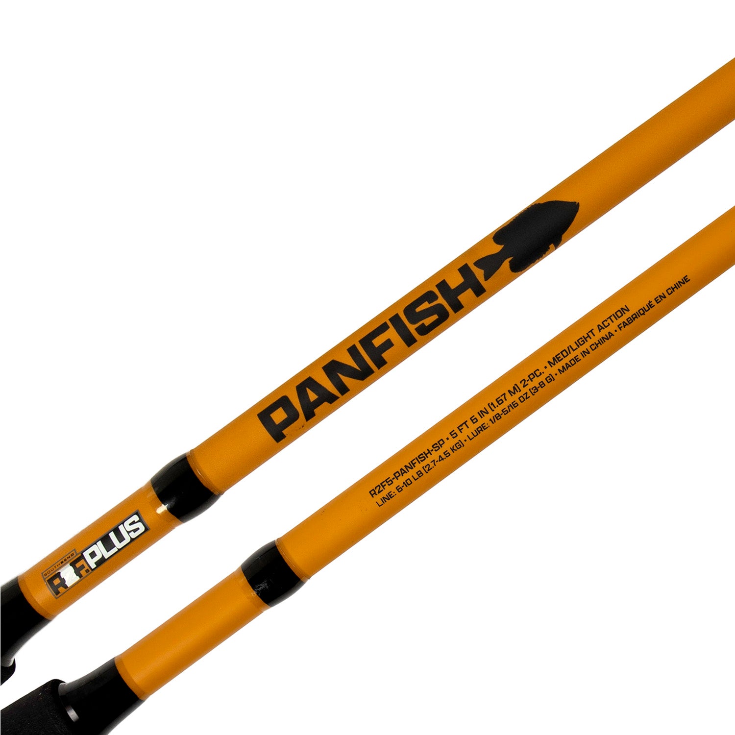 Ready2Fish Plus panfish spinning rod label
