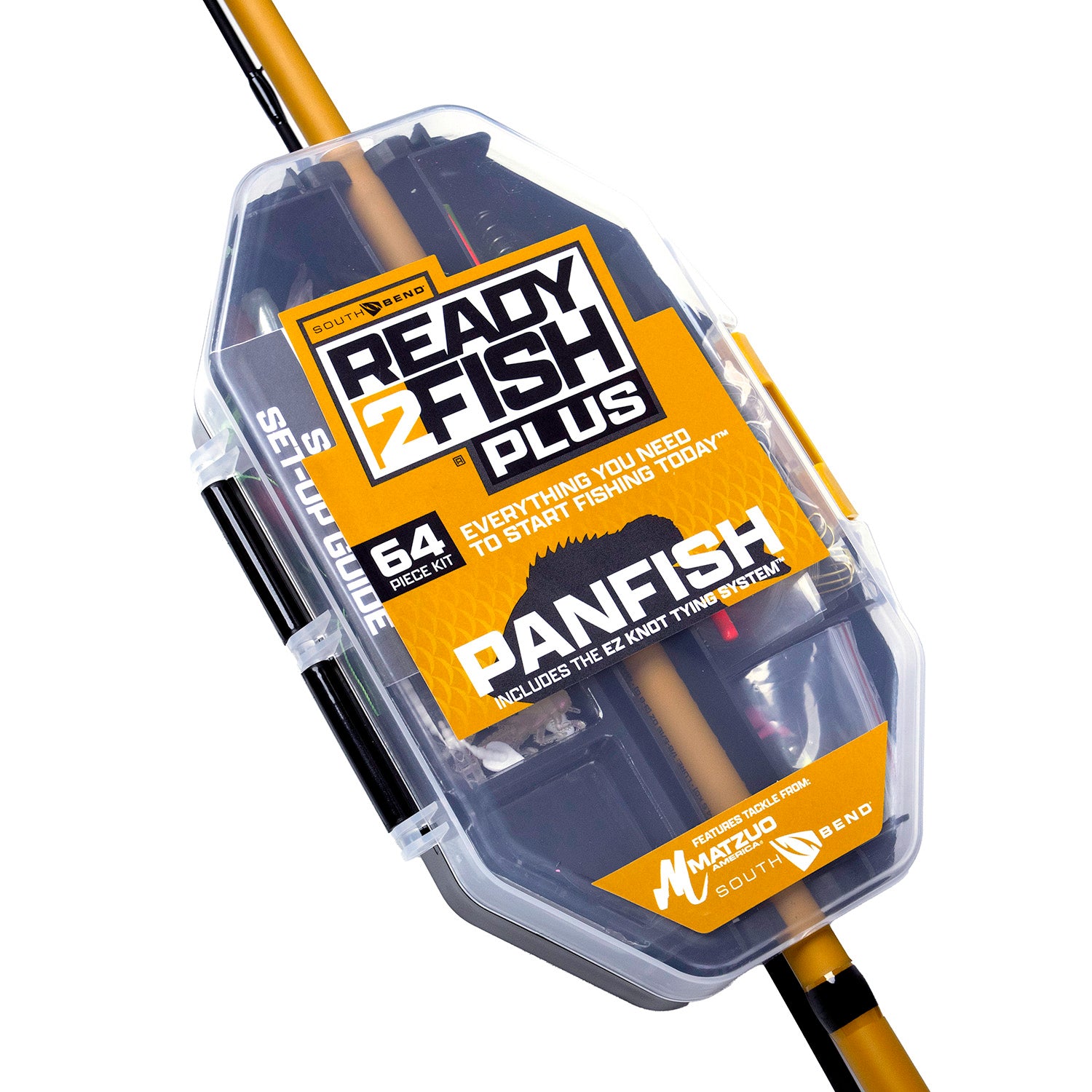Ready2Fish Plus panfish spincast rod and reel combo with tackle kit