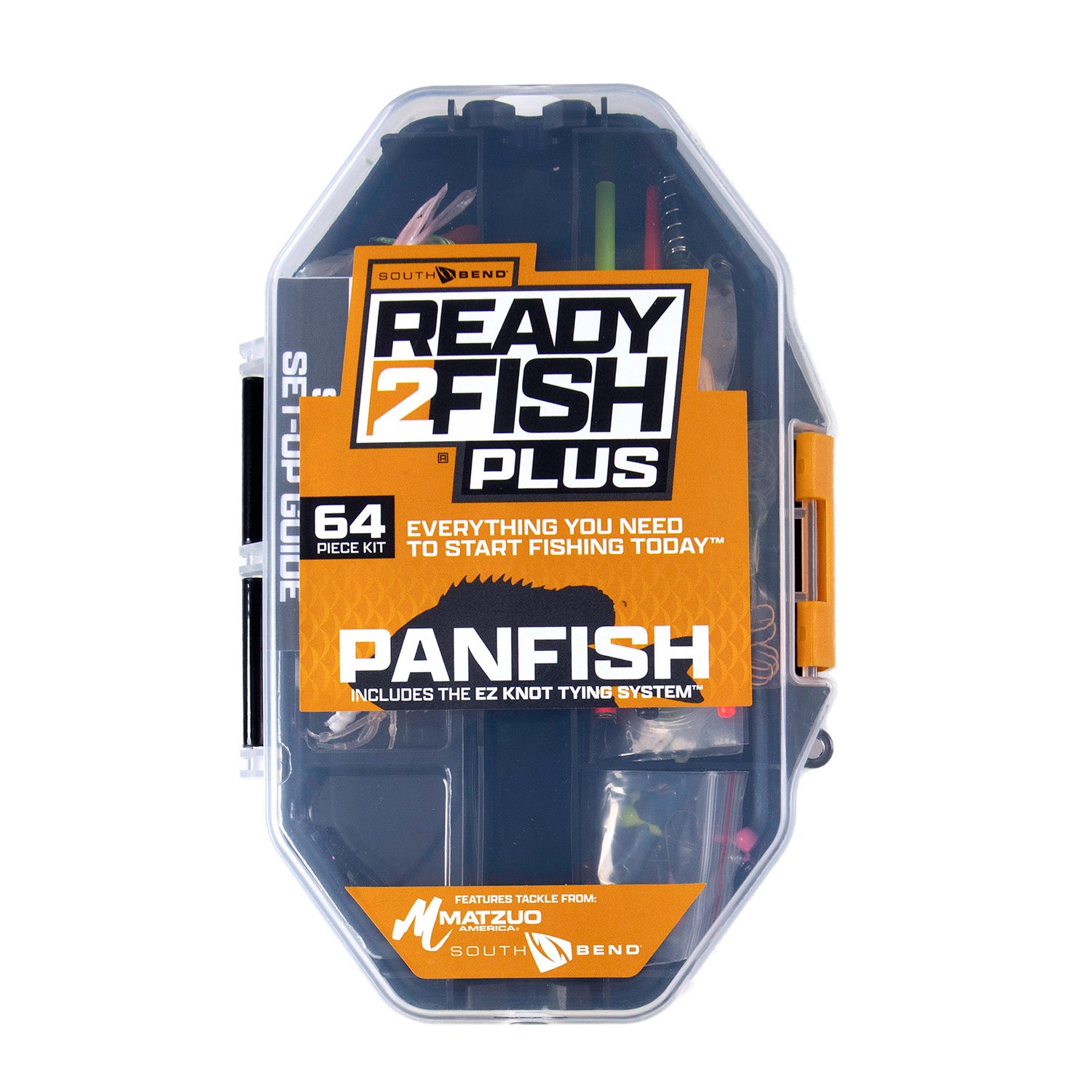 Ready2Fish Plus panfish spincast rod and reel combo tackle kit box