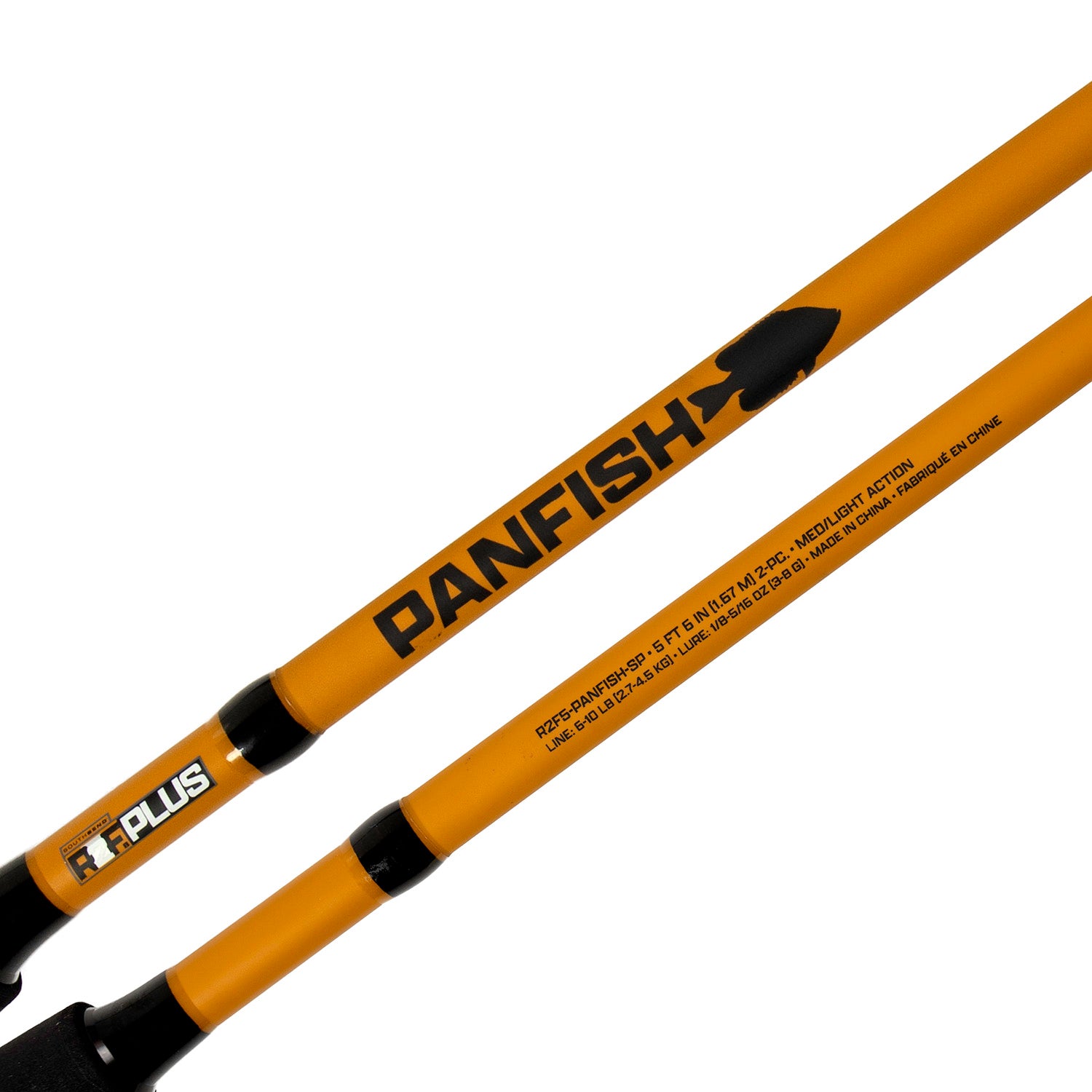 Ready2Fish Plus panfish spincast rod label