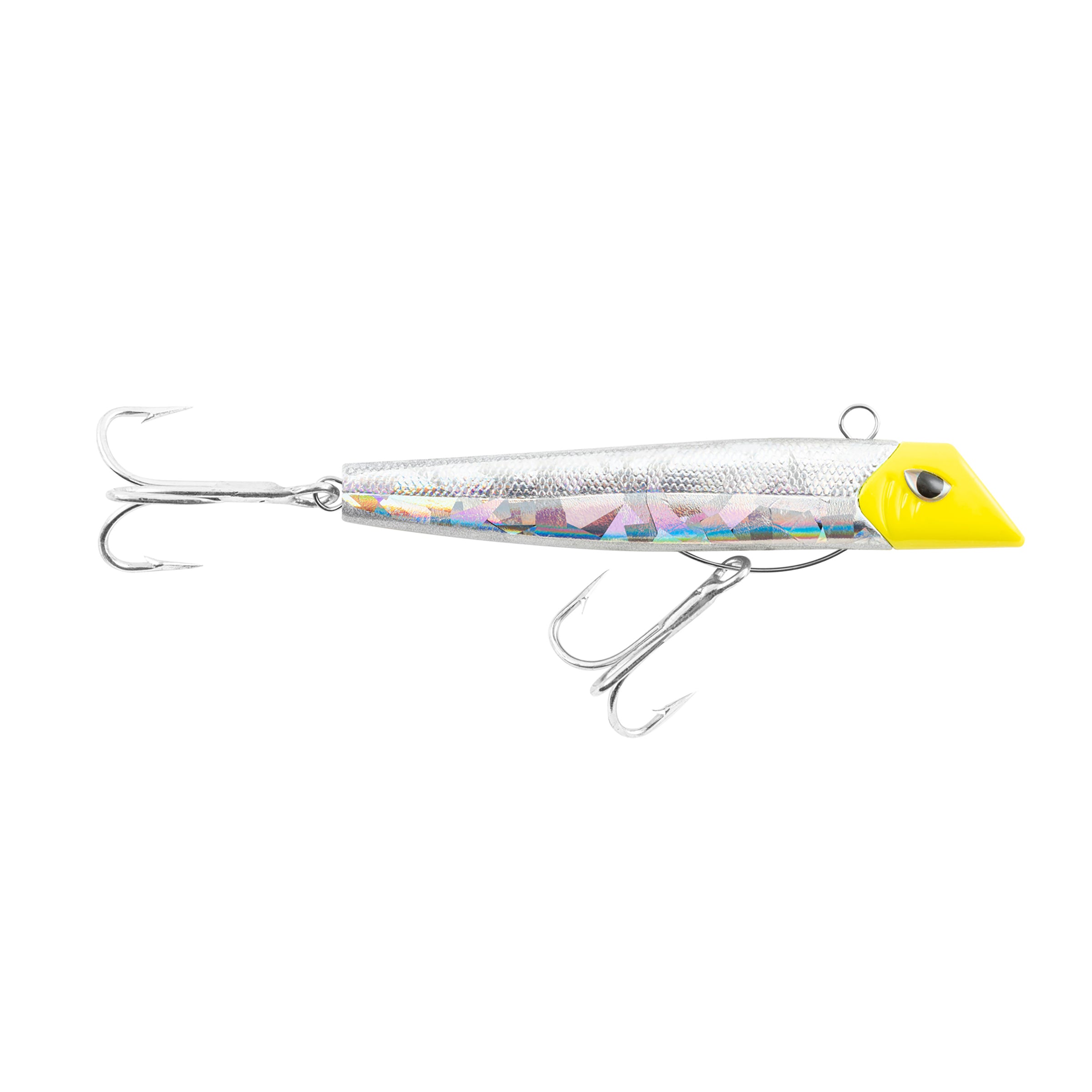 Got-cha Pro lure silver foil silver back chartreuse head