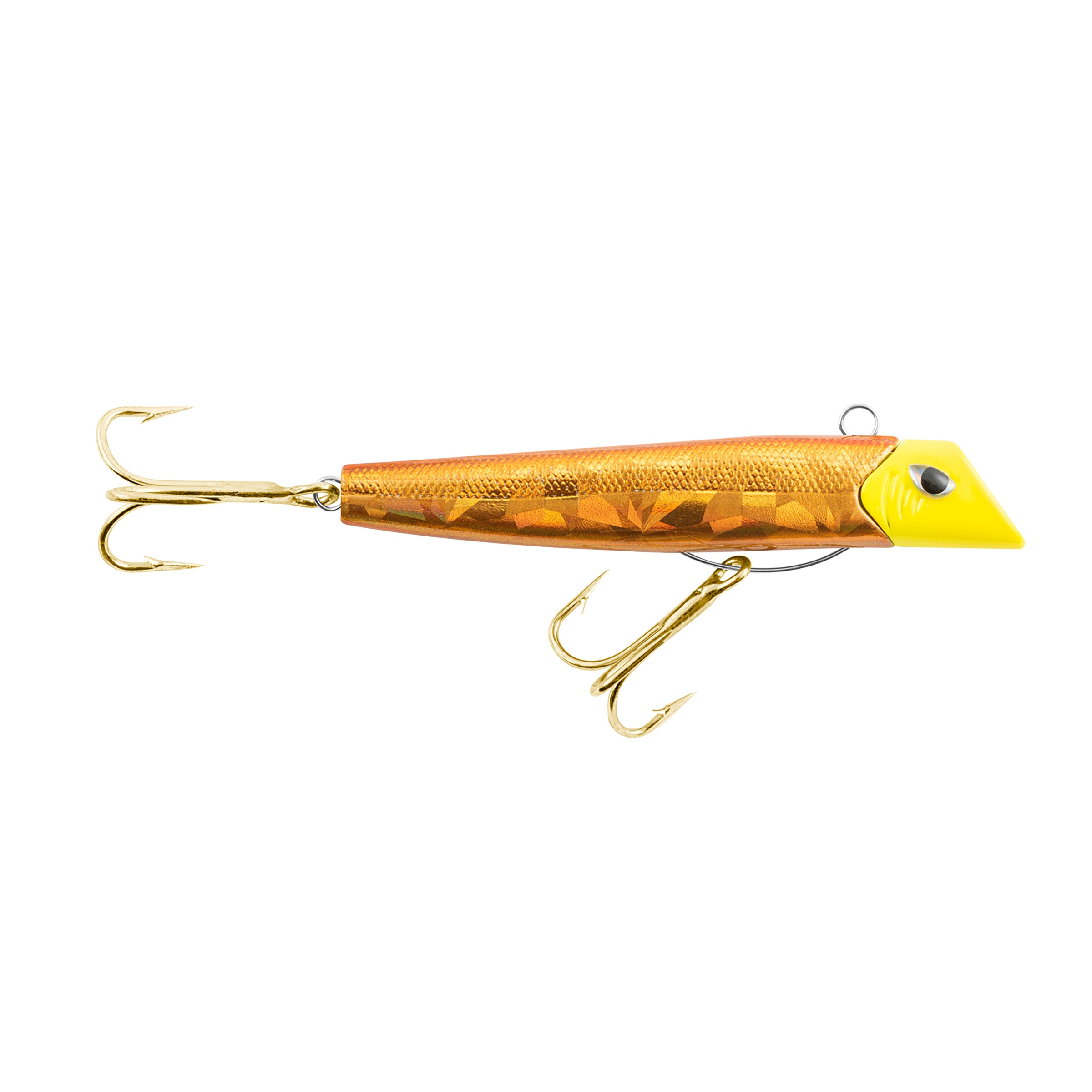 Got-cha Pro lure gold hook gold back chartreuse head