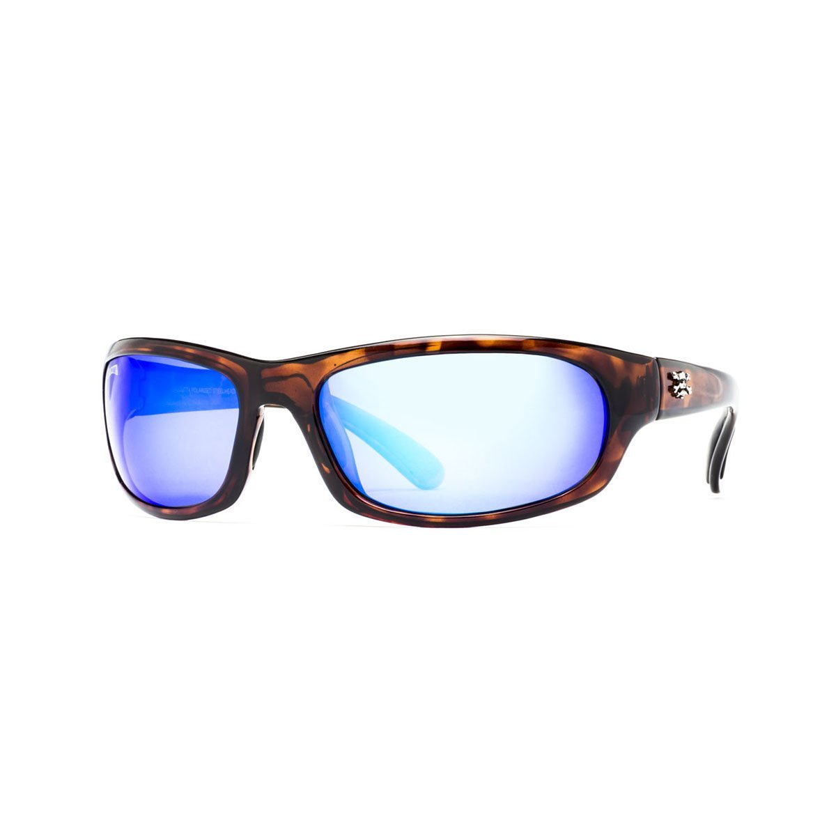 Calcutta Horseshoe Polarized Sunglasses Tortoise Frame/Blue Mirror Lens