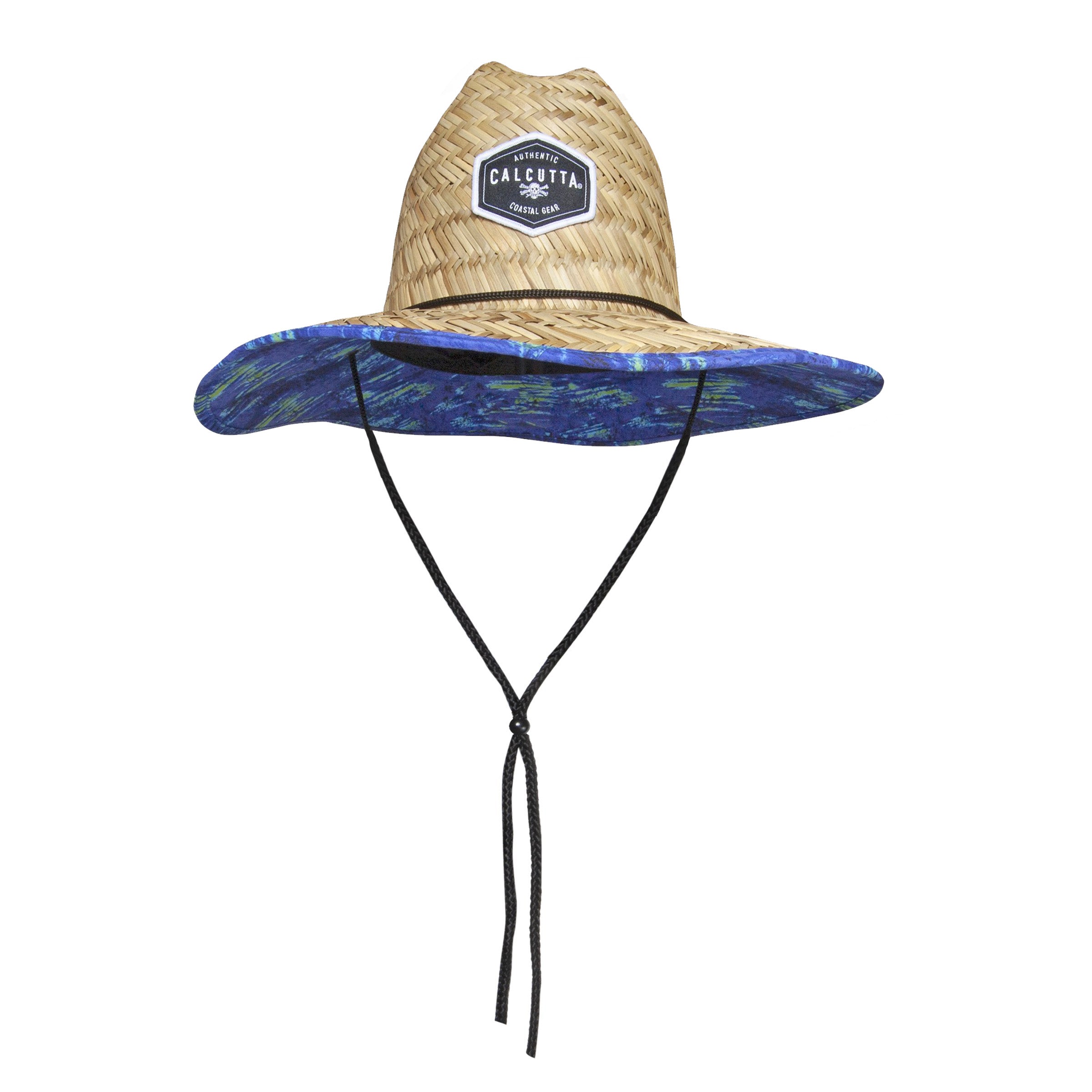 Calcutta BR230199 Straw Life Guard Hat with Chin Strap, Realtree Subli