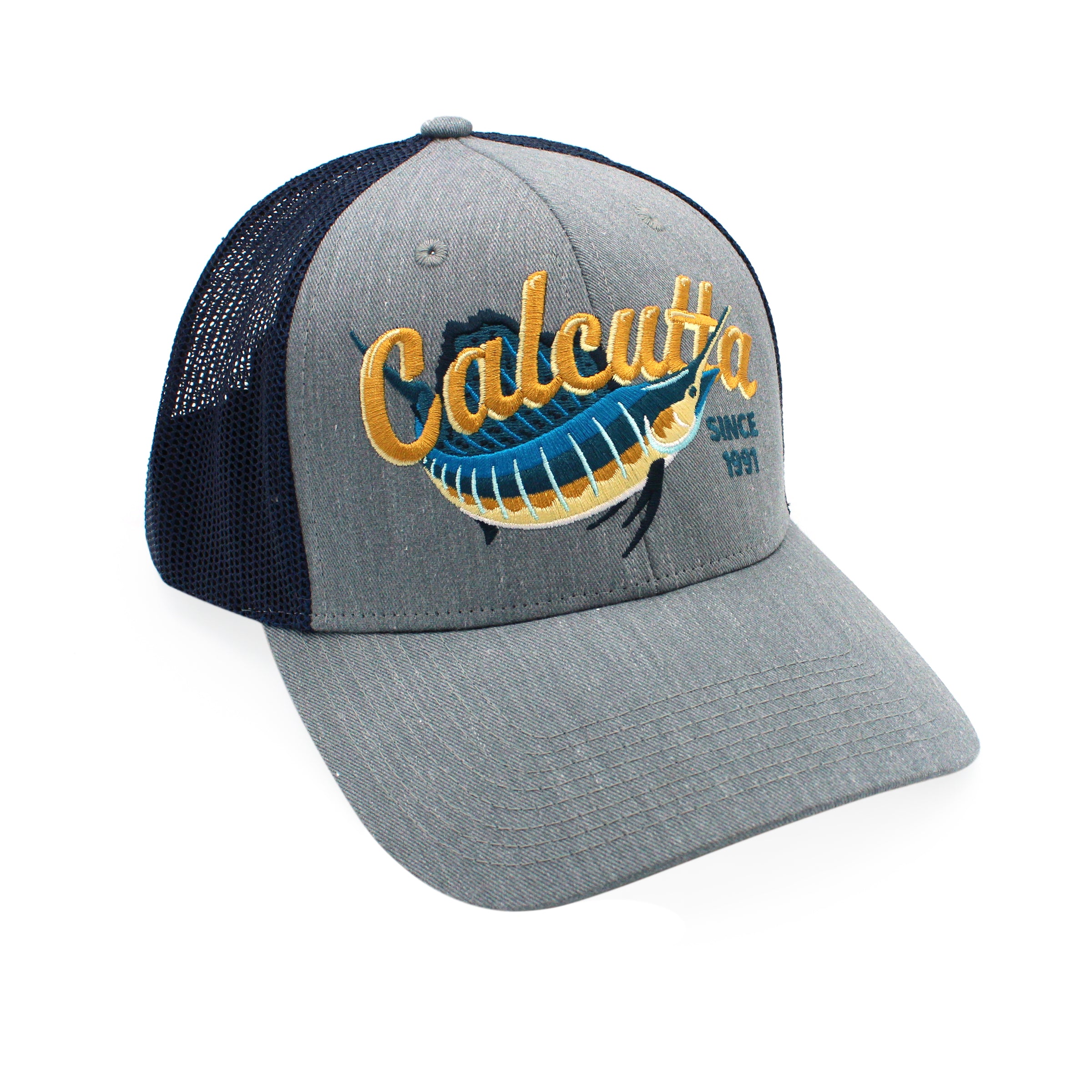 Calcutta Fishing Hat with Embroidered Sailfish