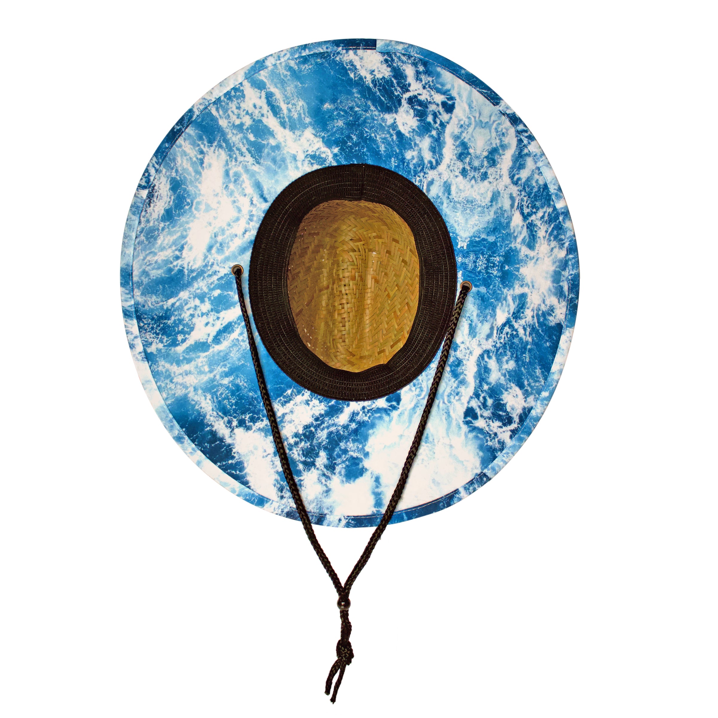Straw Hat with Water Camo
