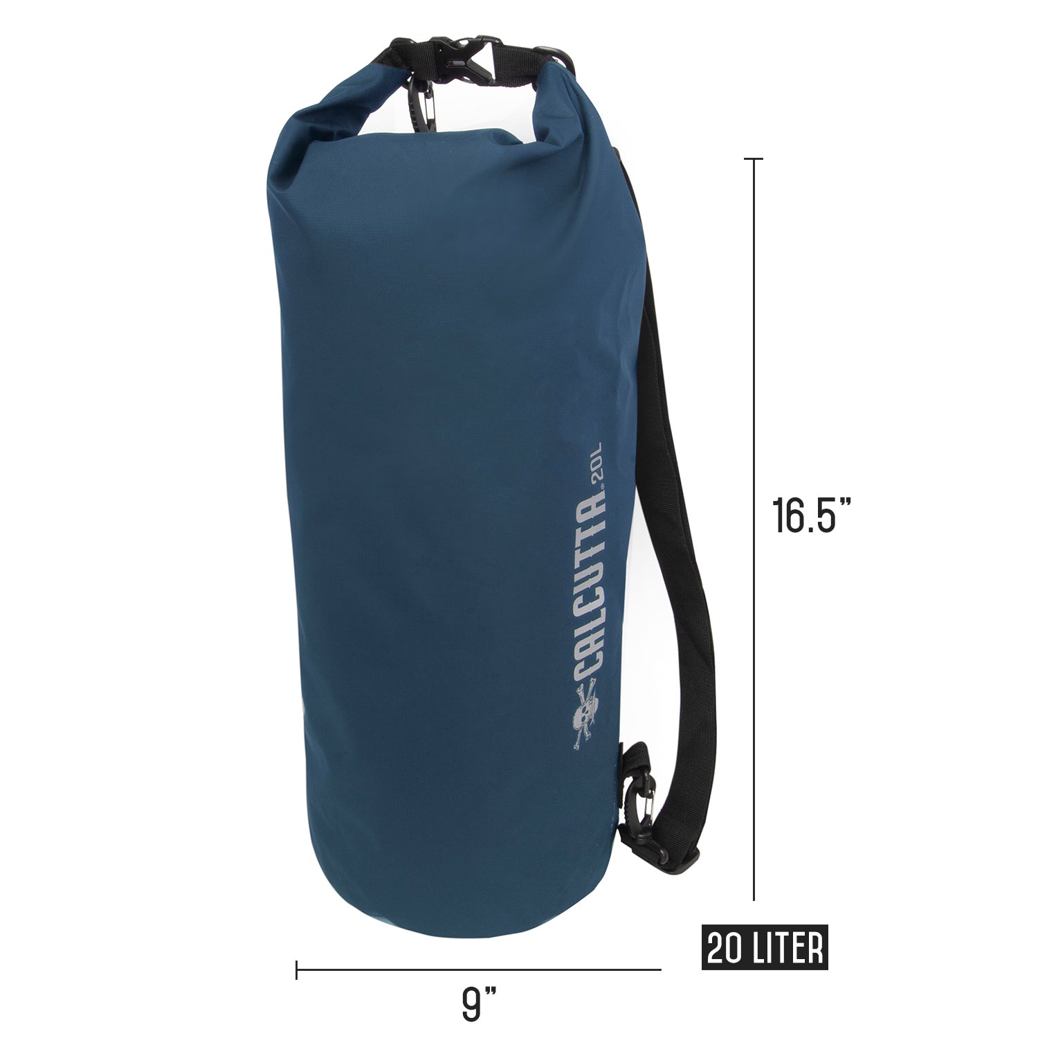 Calcutta dry bag 20L blue measurements