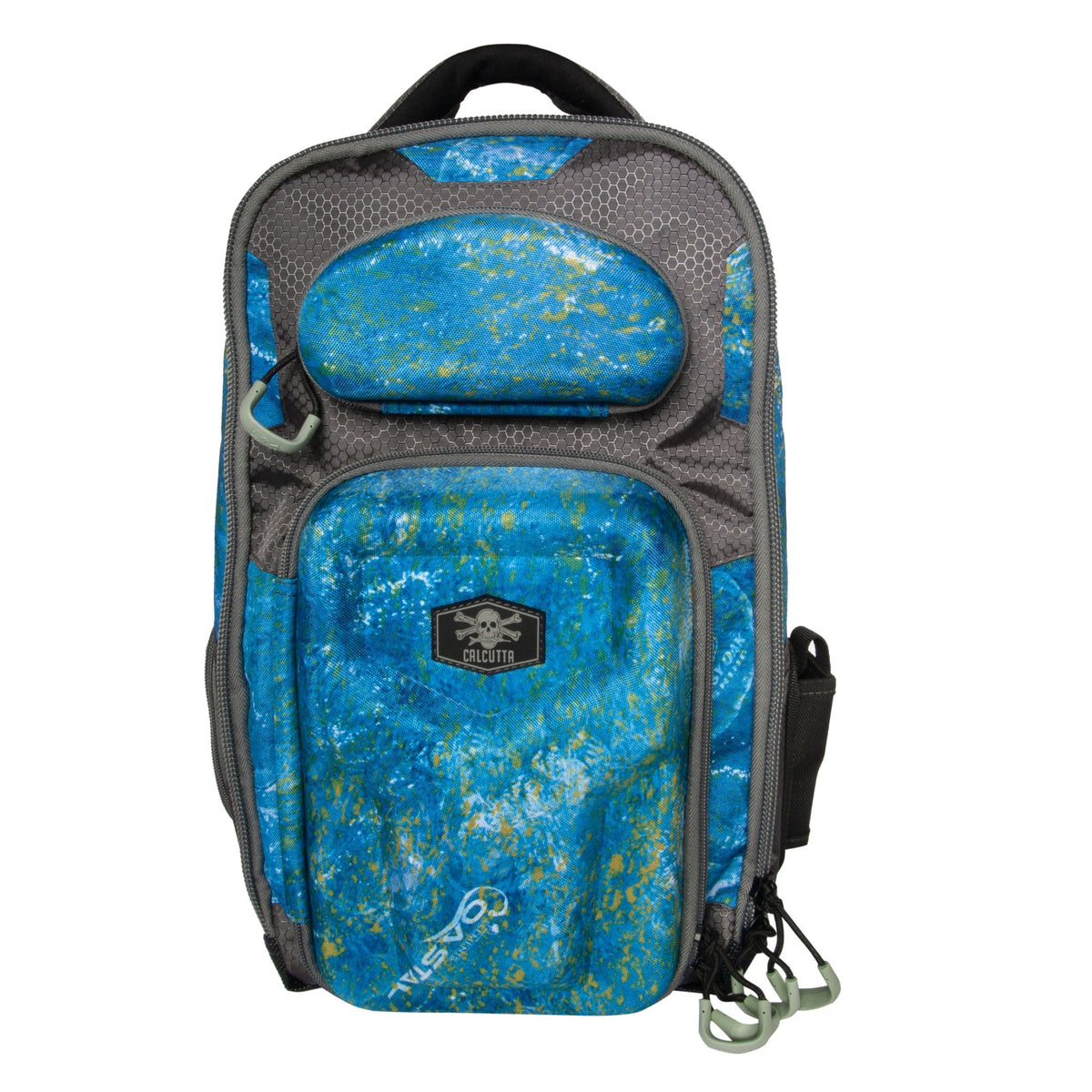 calcutta waterproof squall tackle bag Backpack while external pockets with Spinning Rod Model:SES110MHMF2 Get the history behind Color_Wood