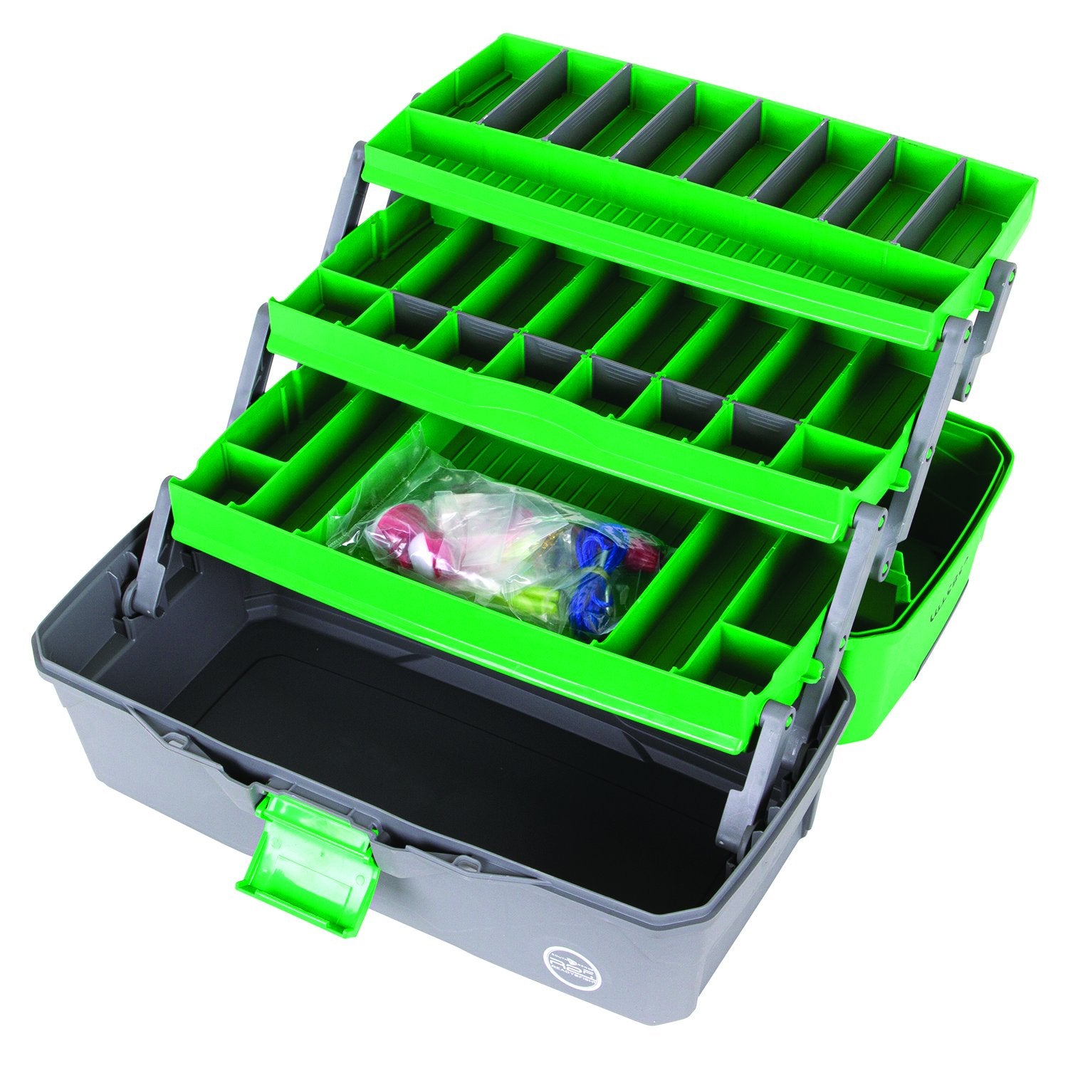 Fishing Tackle Box 3 Fold Out Multi-Tier Trays Fishing Gear buy
