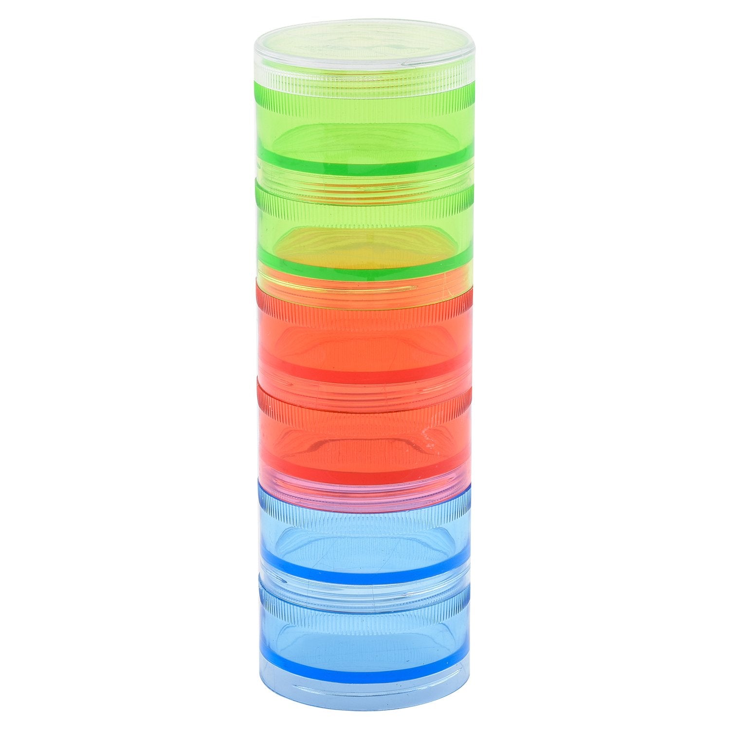 Multi-Color Screw Stack Jars