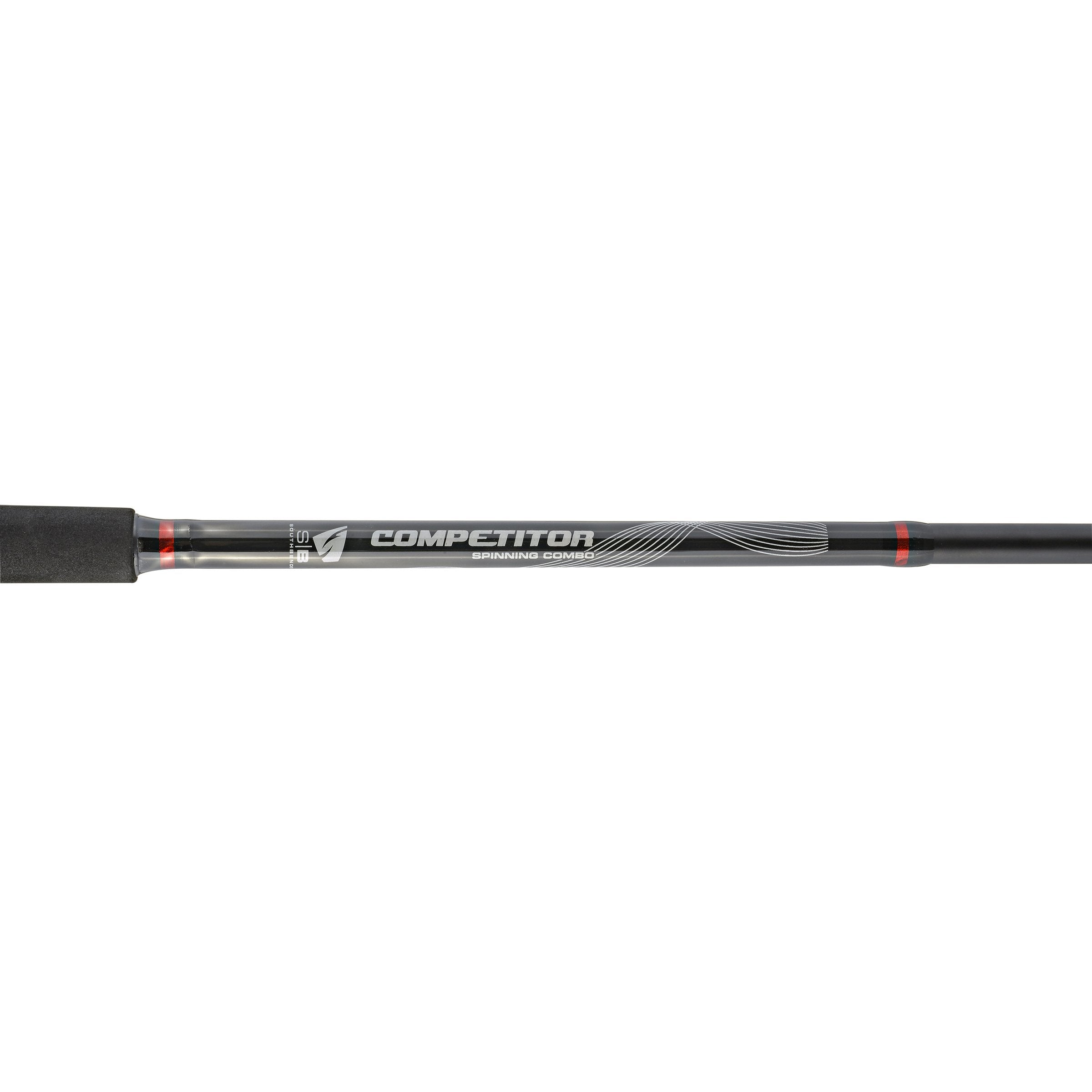 South Bend Competitor fishing combo rod label black