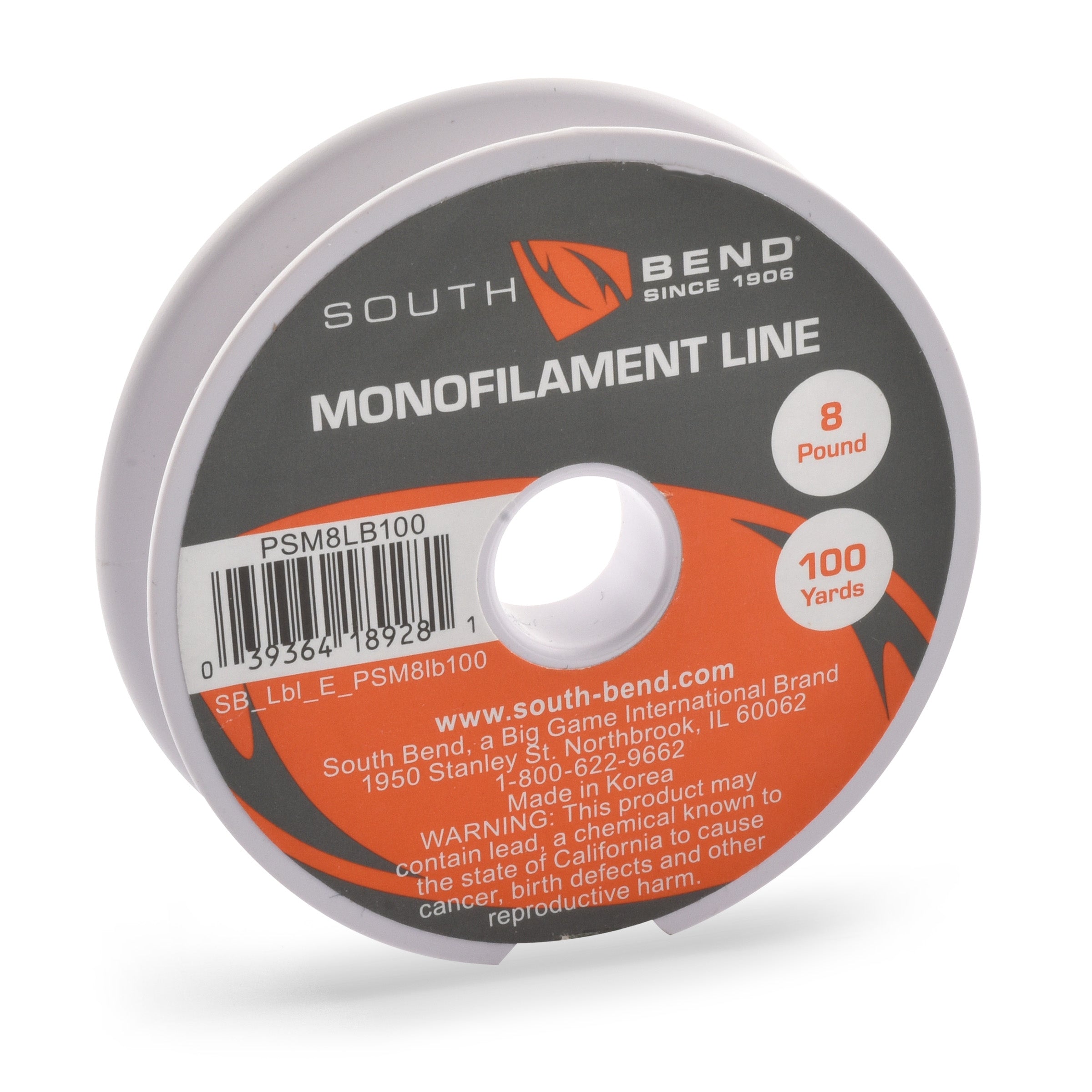 South Bend monofilament fishing line 8 lb test
