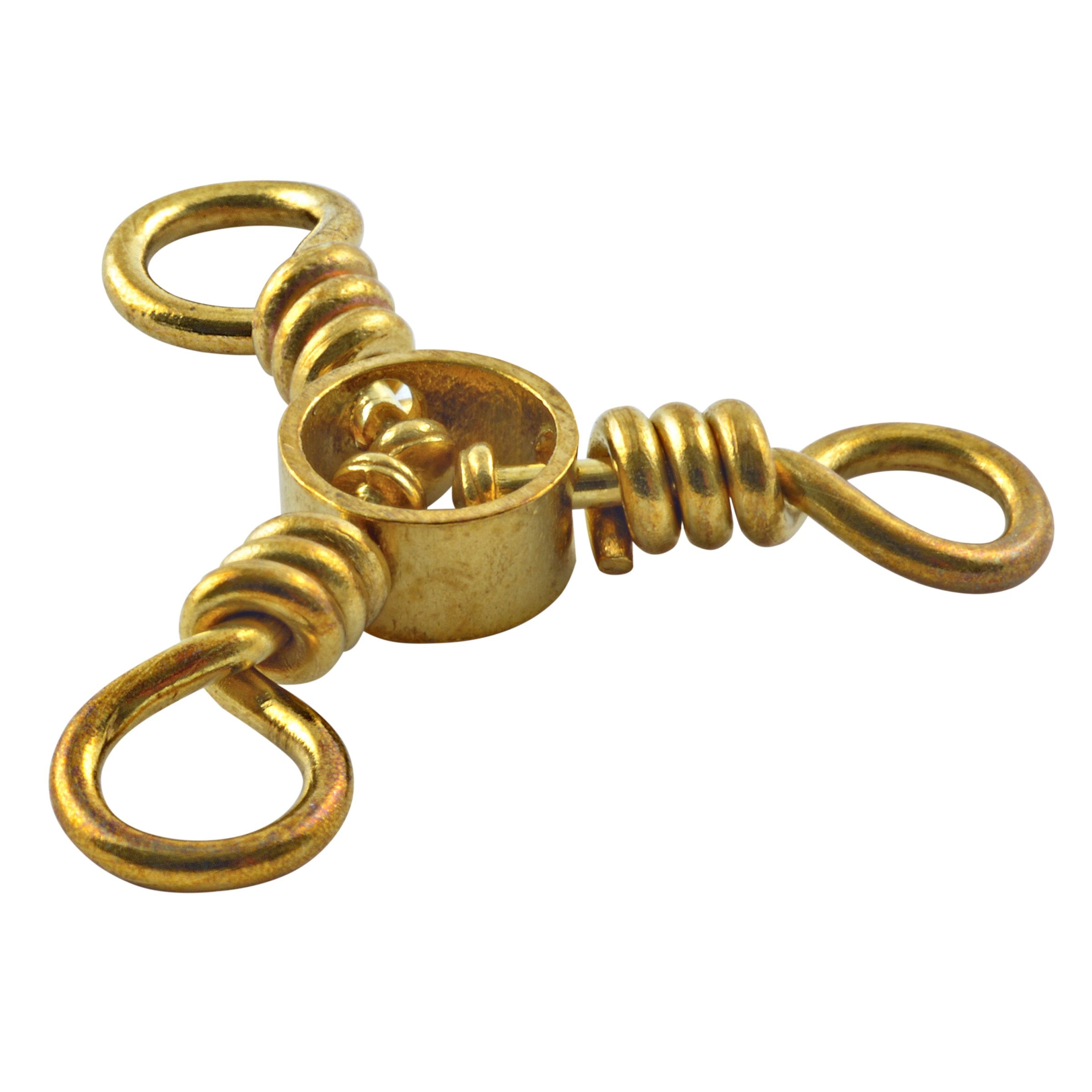 South Bend Brass 3-Way Swivels - Size 1