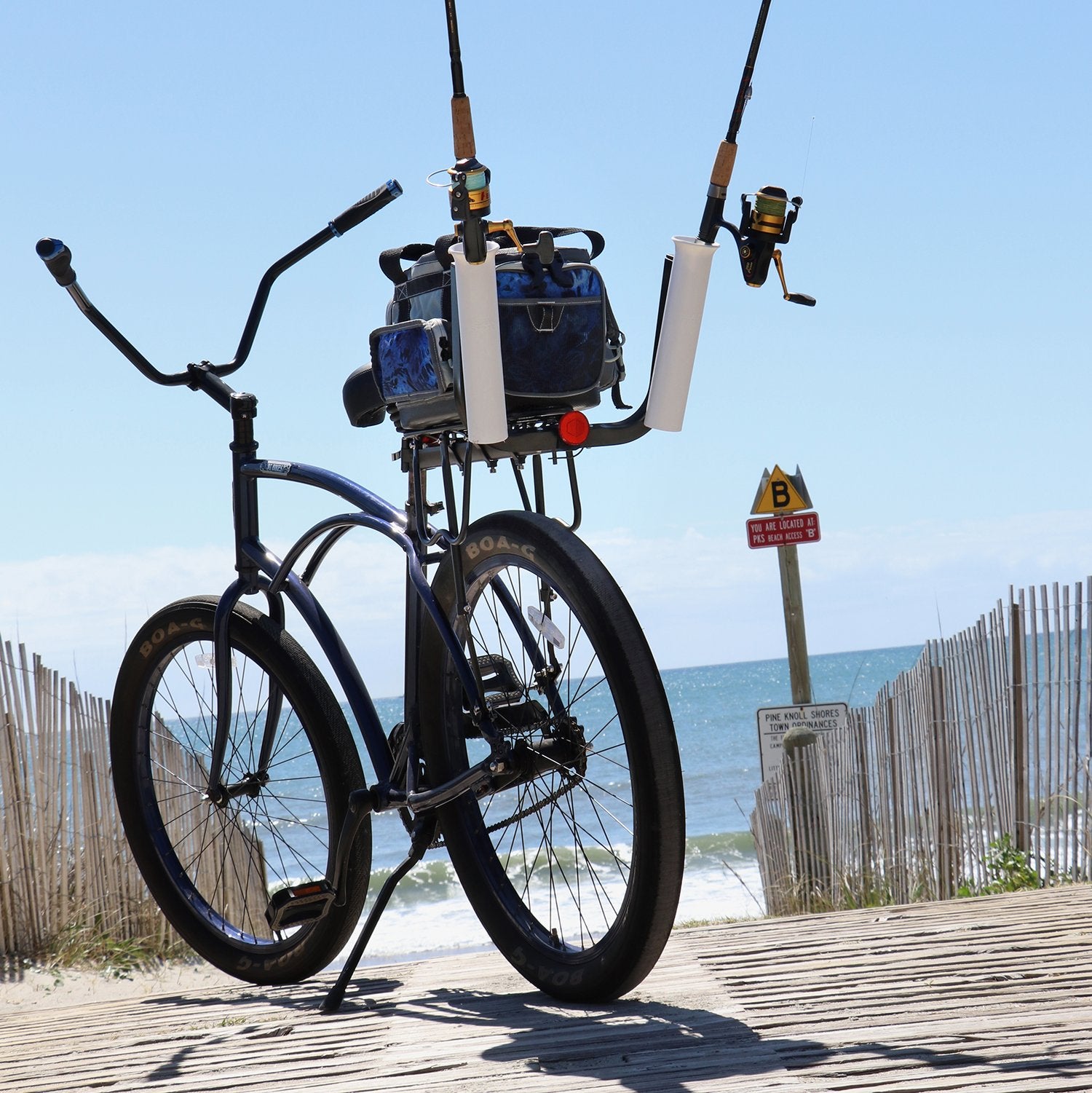 Fishing Rod Rack for e-Beach Wagon