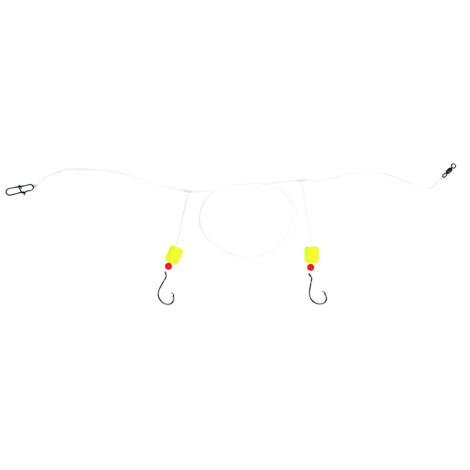 Double Drop Pompano Rig with Fluorocarbon & Circle Hooks