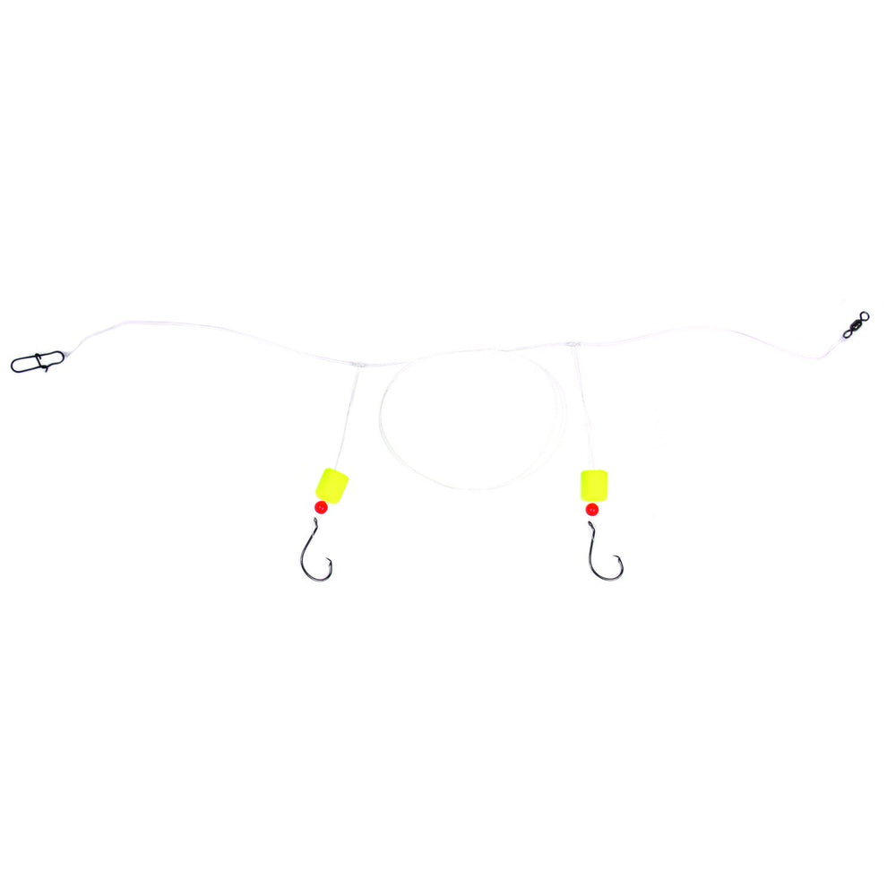 Double Drop Pompano Rig with Fluorocarbon & Circle Hooks