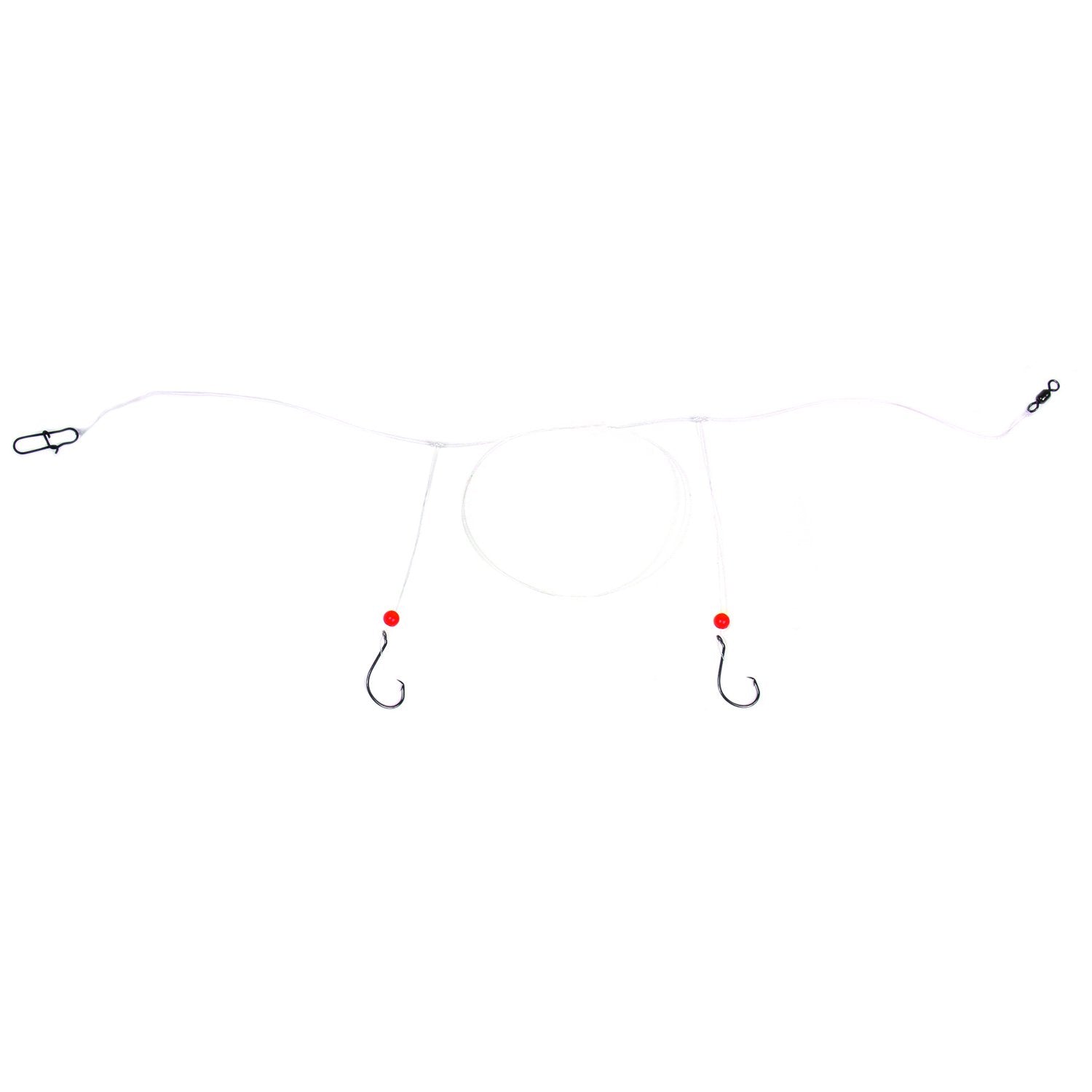 Double Drop Pompano Rig with Fluorocarbon & Circle Hooks