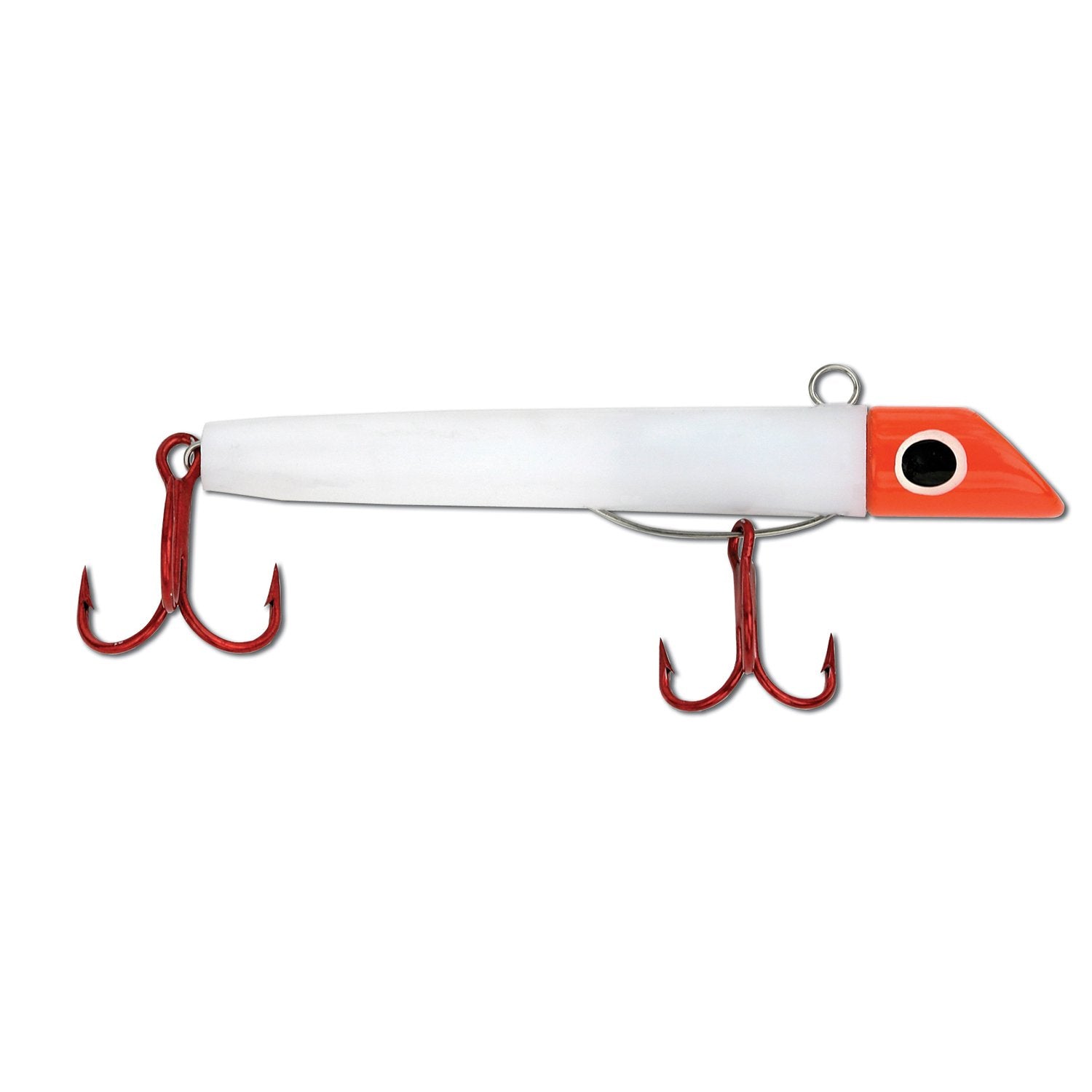 Got-Cha plug 100 series red head white body red hooks