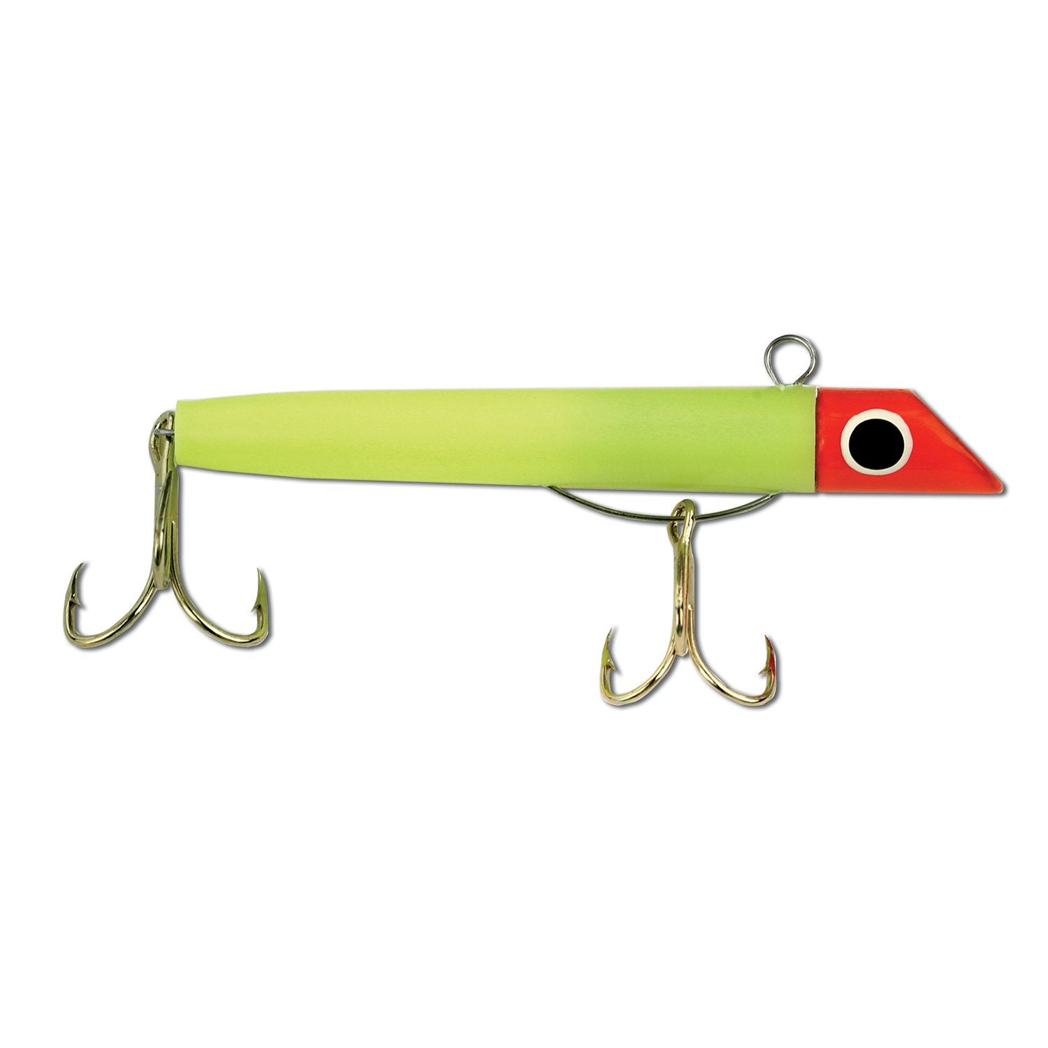 Got-Cha plug 100 series red head chartreuse body gold hooks