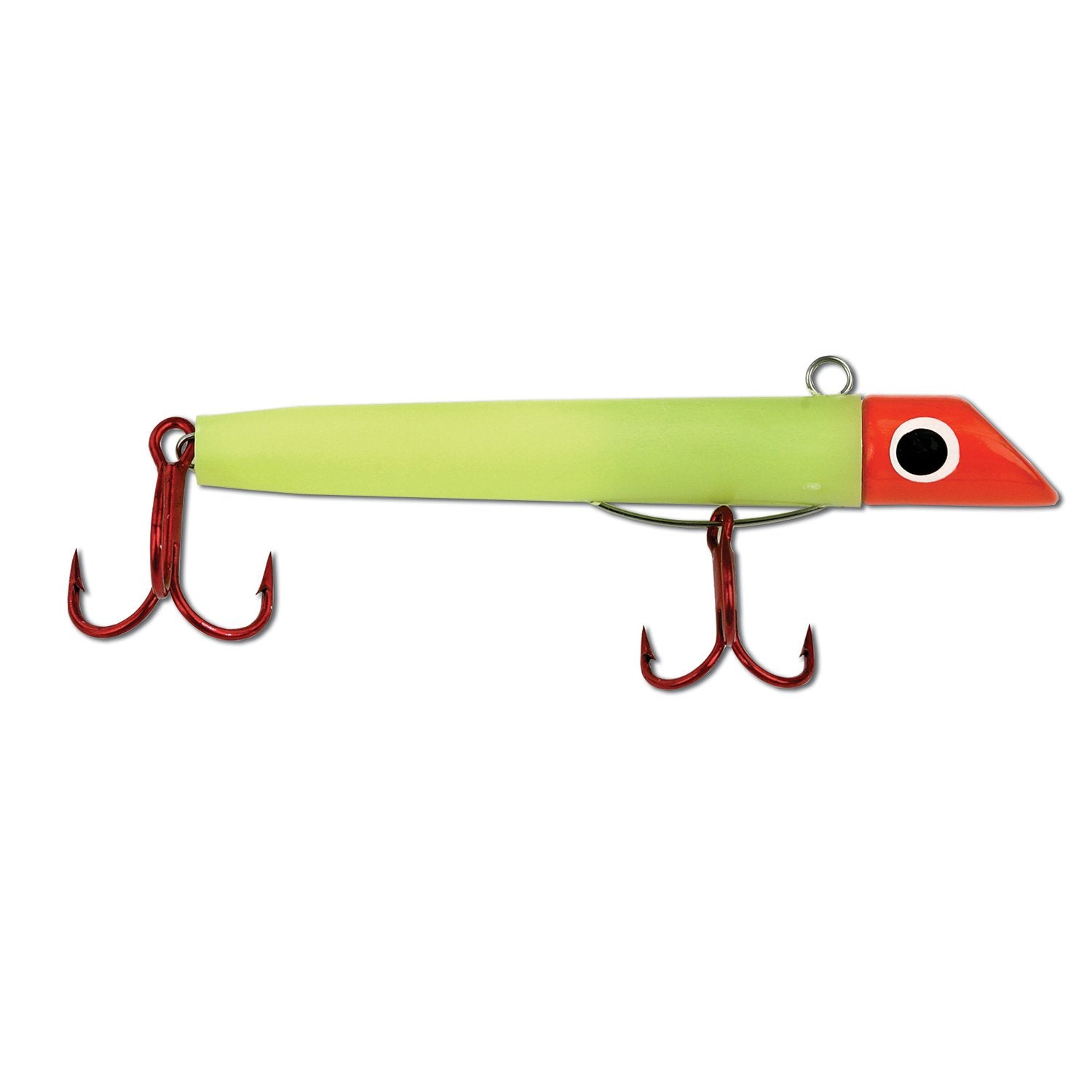 Got-Cha plug 100 series red head chartreuse body red hooks