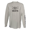 Gray performance fishing shirt hoodie