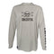 Gray performance fishing shirt hoodie
