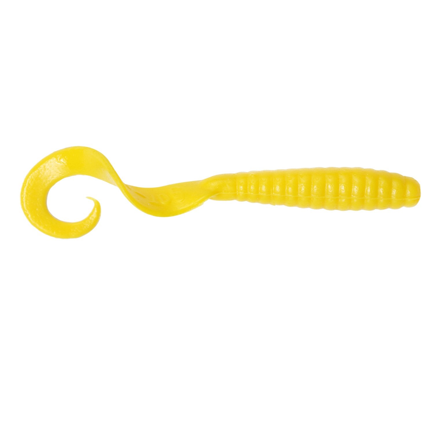 Got-Cha H6ct20-2 Curltail Grub, 6 inch Yellow, 20/Pack