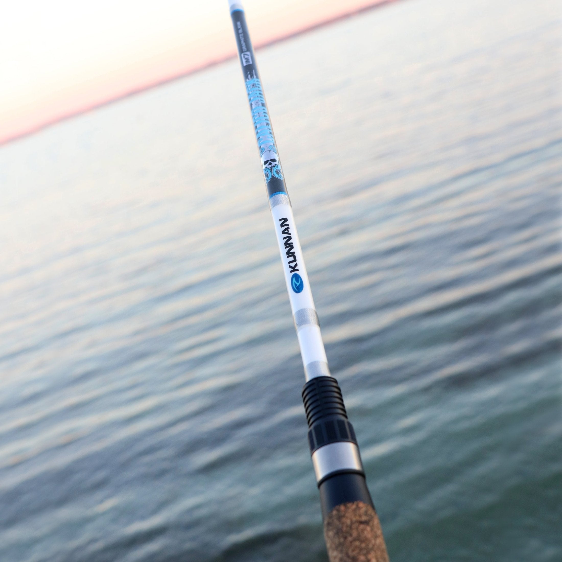 Kunnan Calico Jack fishing rod on the water