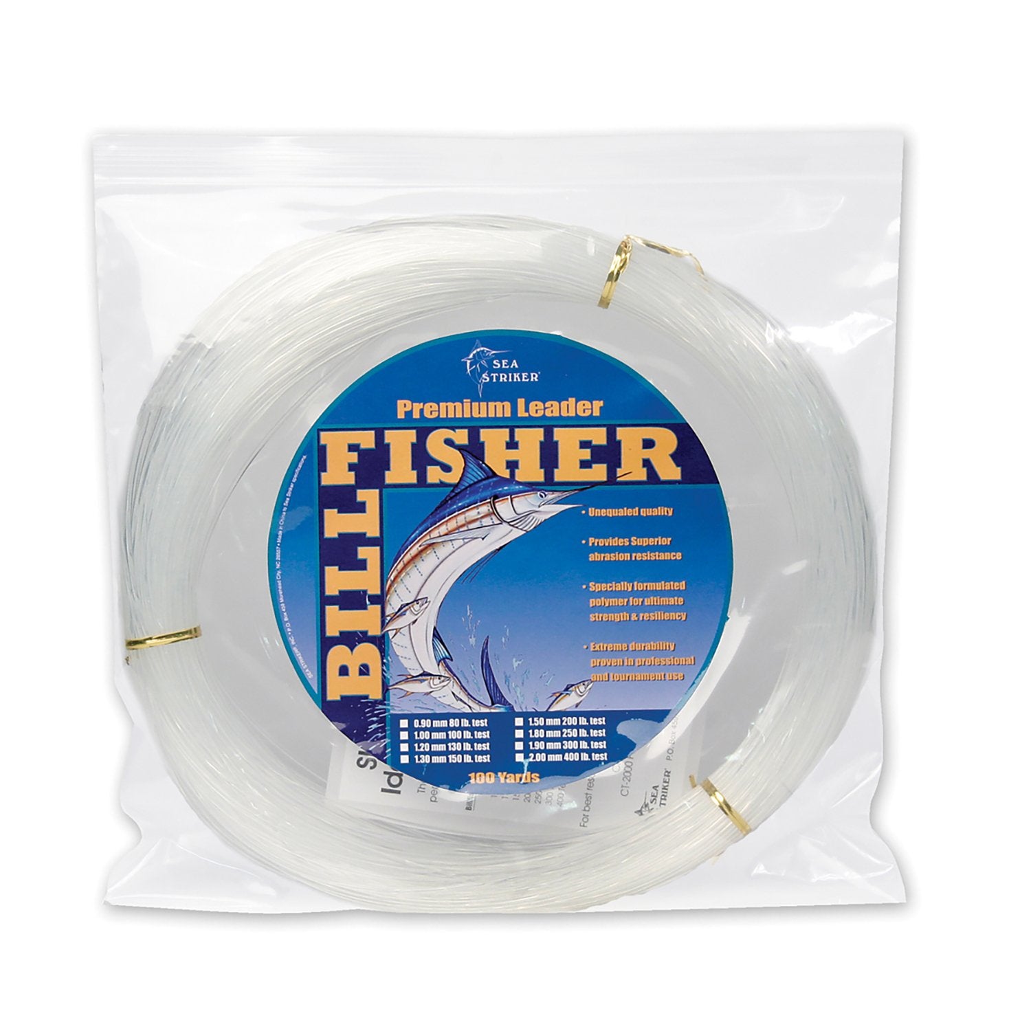 KastKing DuraBlend Monofilament Leader Line - Premium Saltwater Mono Leader Materials - Big Game Spool Size 120Yds/110M