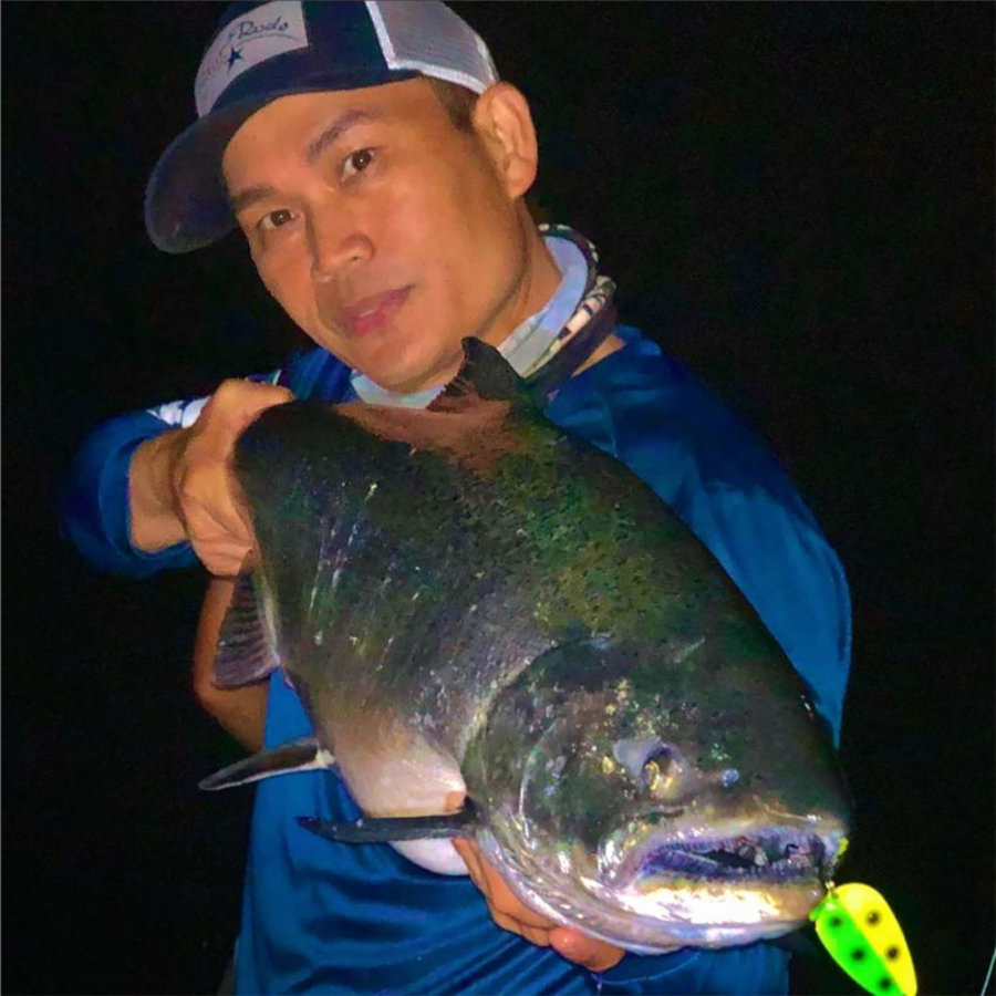 Danielson Nigh Fight spoon with caught fish